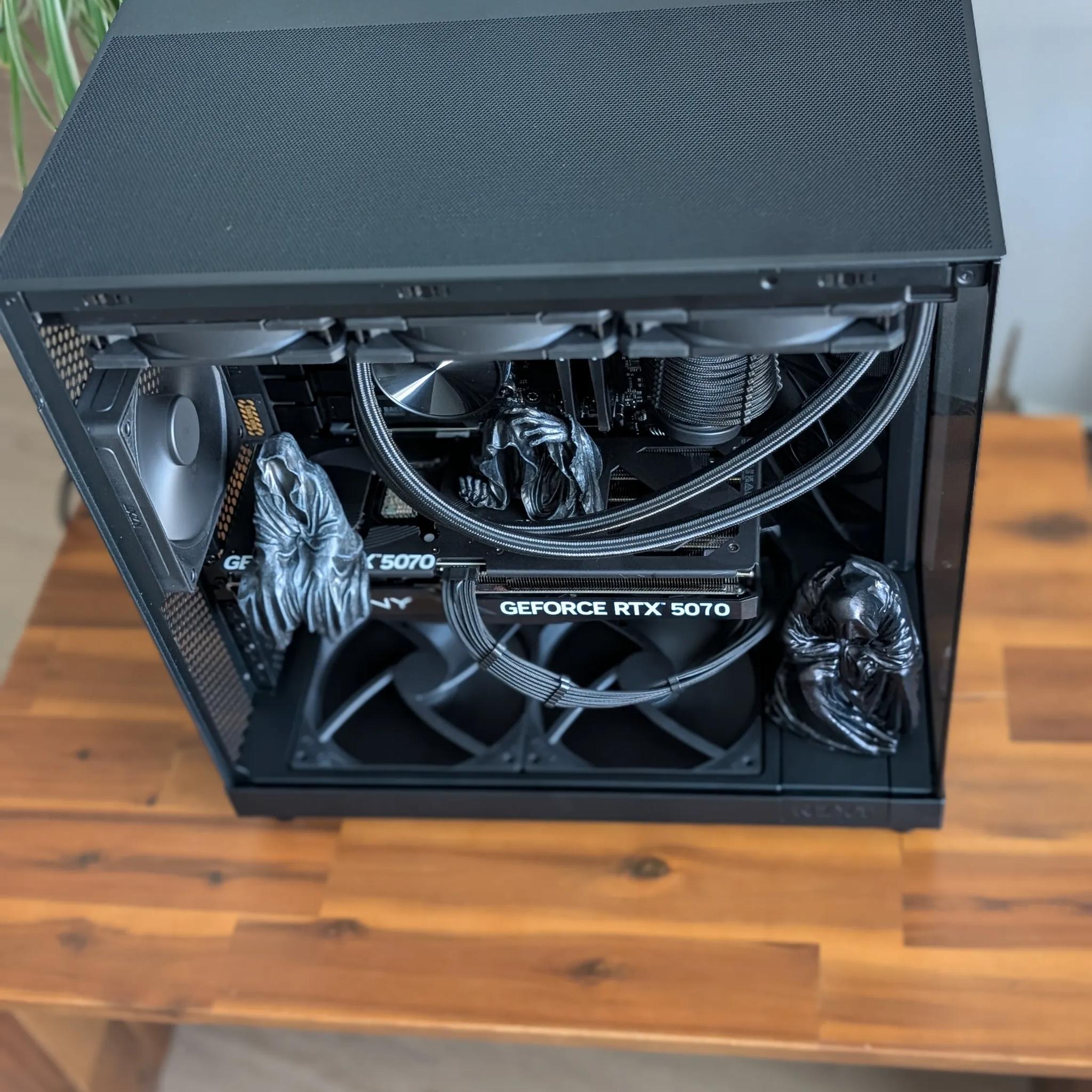 7600X3D + 5070 - Grim Reaper All Black No RGB PC - NZXT H6 Flow