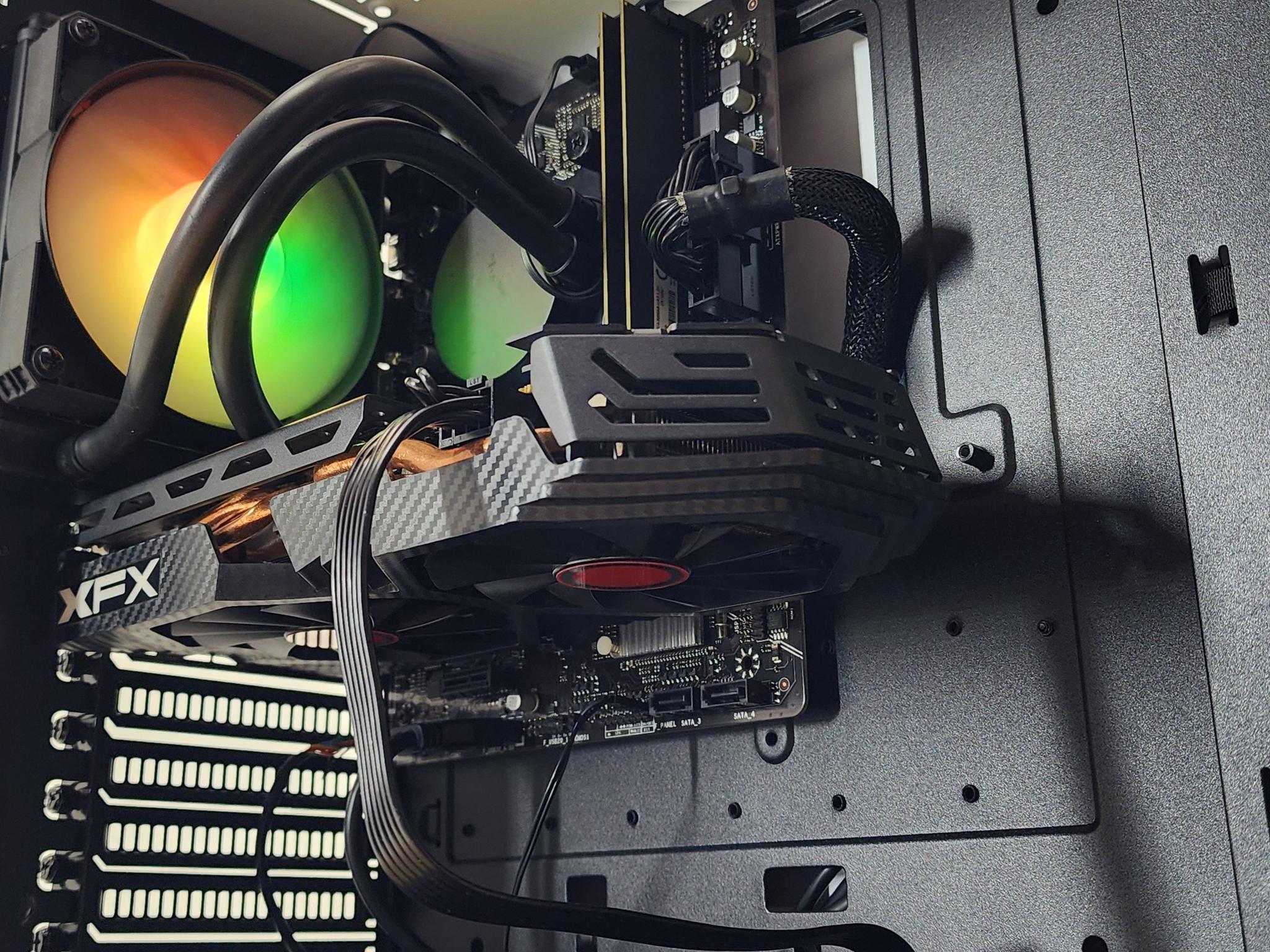 Gaming PC i7-10700 16GB RAM 500GB SSD RX 580 8GB Windows 11 Computer