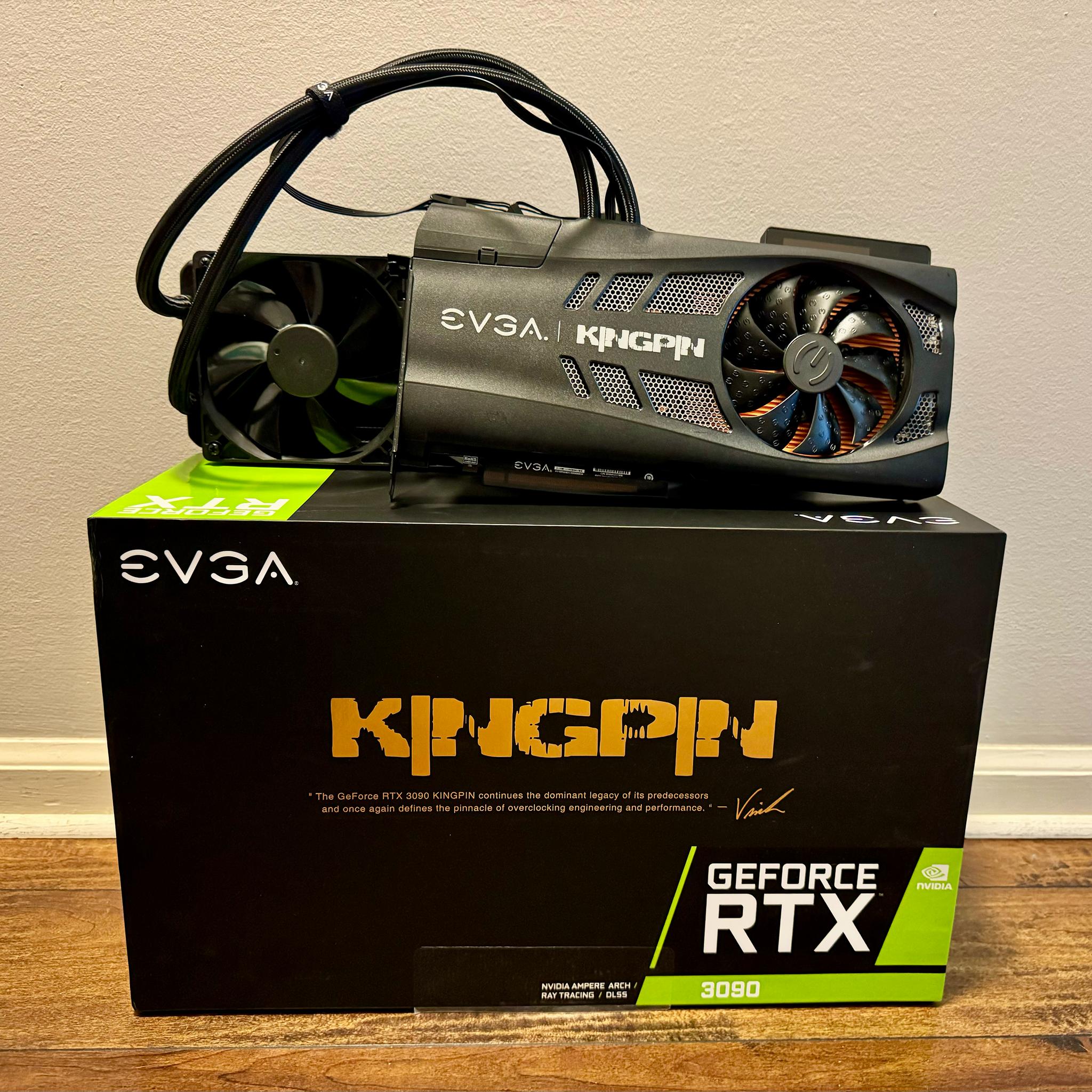 EVGA 3090 KINGPIN HYBRID 24GB GPU - Excellent Condition - Includes Warranty