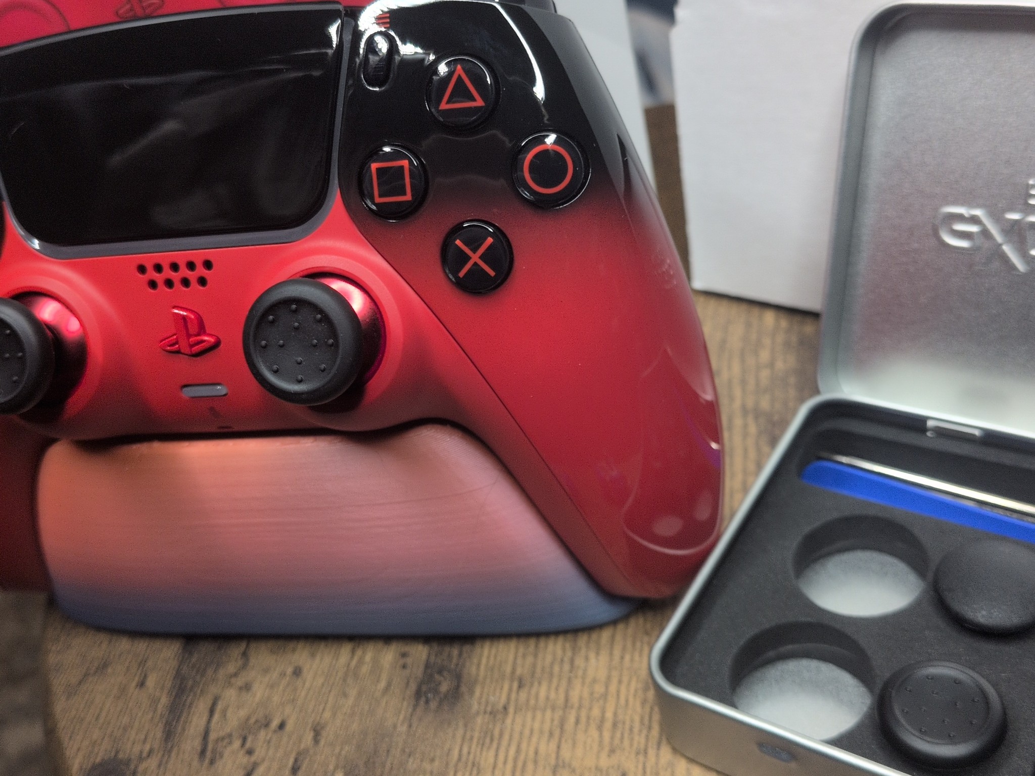 PS5 Dualsense Techno Red TMR Drift Proof upgraded controller! (BDM-060)