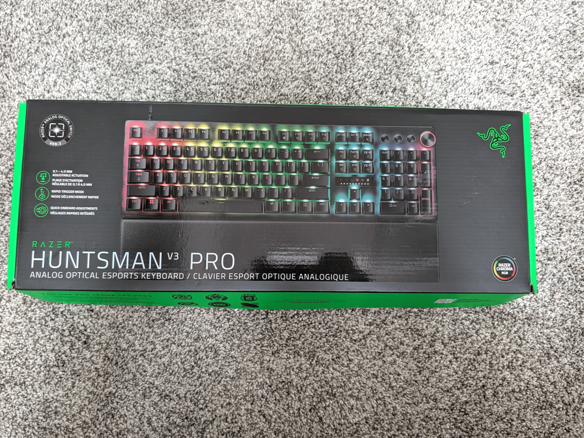 Razer Huntsman V3 Pro Esports Gaming Keyboard, Black