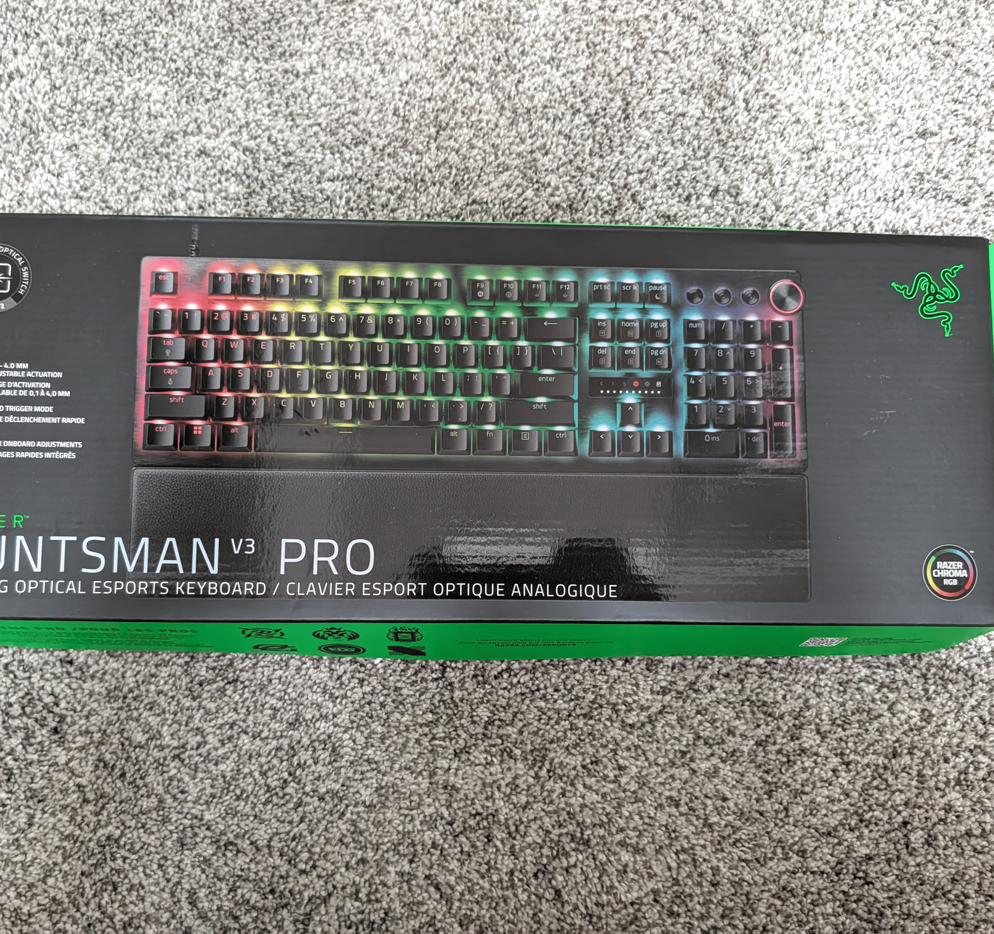Razer Huntsman V3 Pro Esports Gaming Keyboard, Black