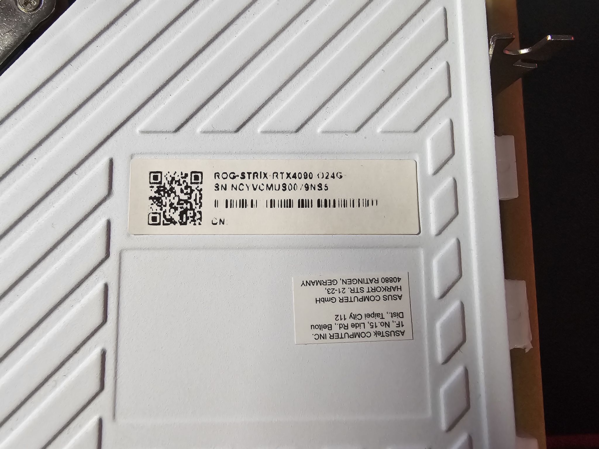 ROG Strix GeForce RTX 4090 24GB GDDR6X White OC Edition