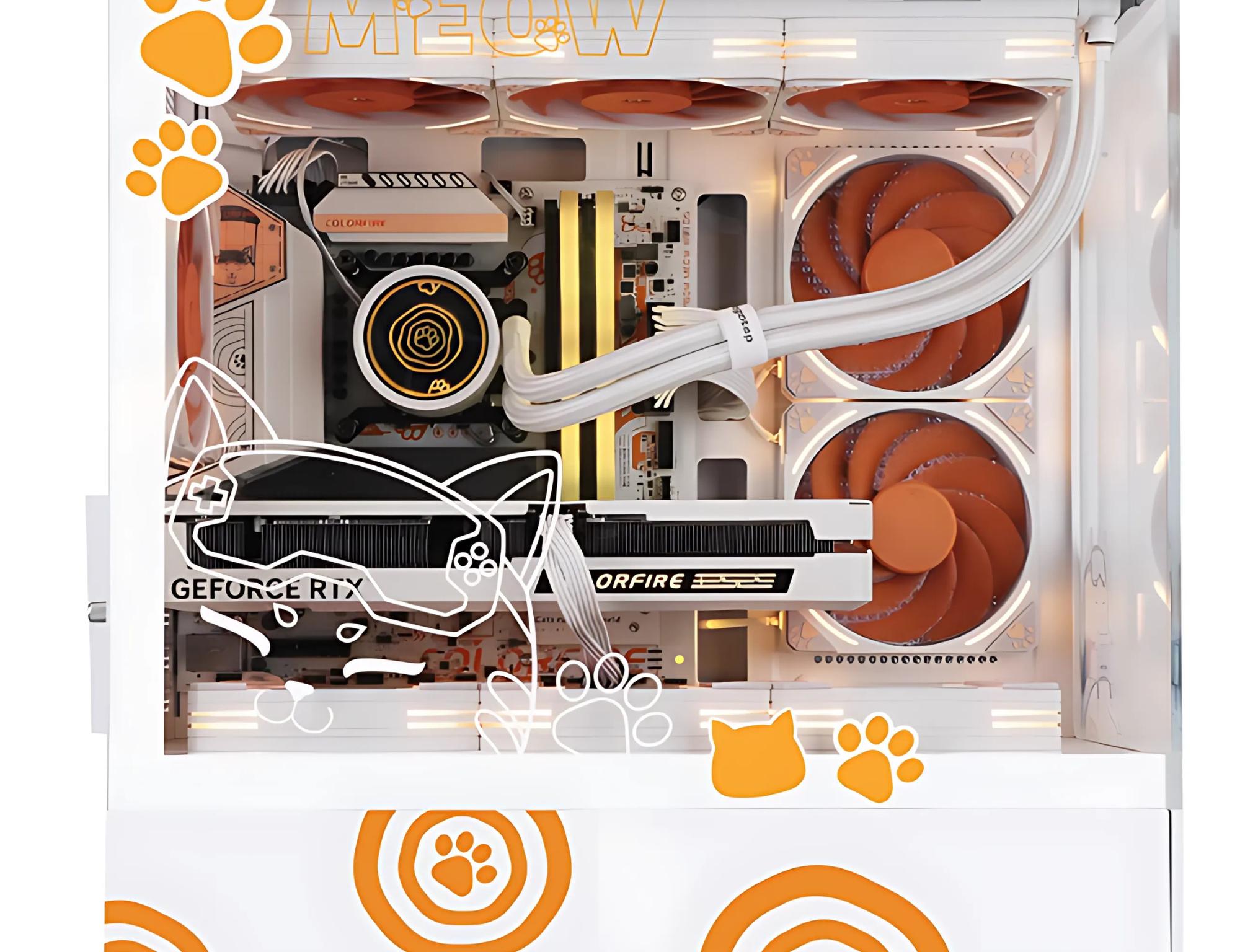 SEGOTEP Endura Pro Meow Edition, Tempered Glass, Detachable Panels,Meow Fans ARGB Fans Included