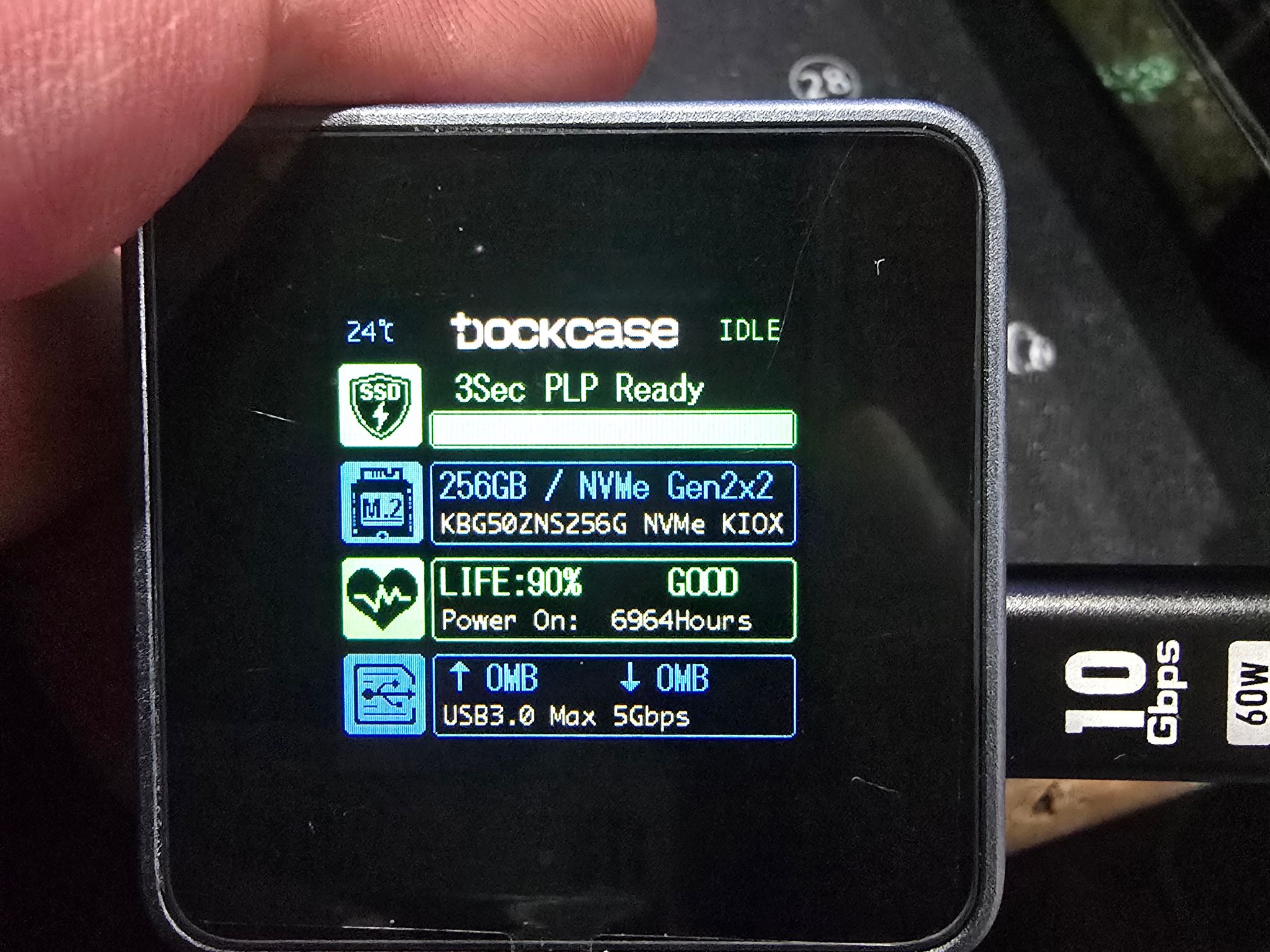 Dockcase Pocket Smart 2230 M.2 NVMe SSD W/ Kioxia 256GB SSD