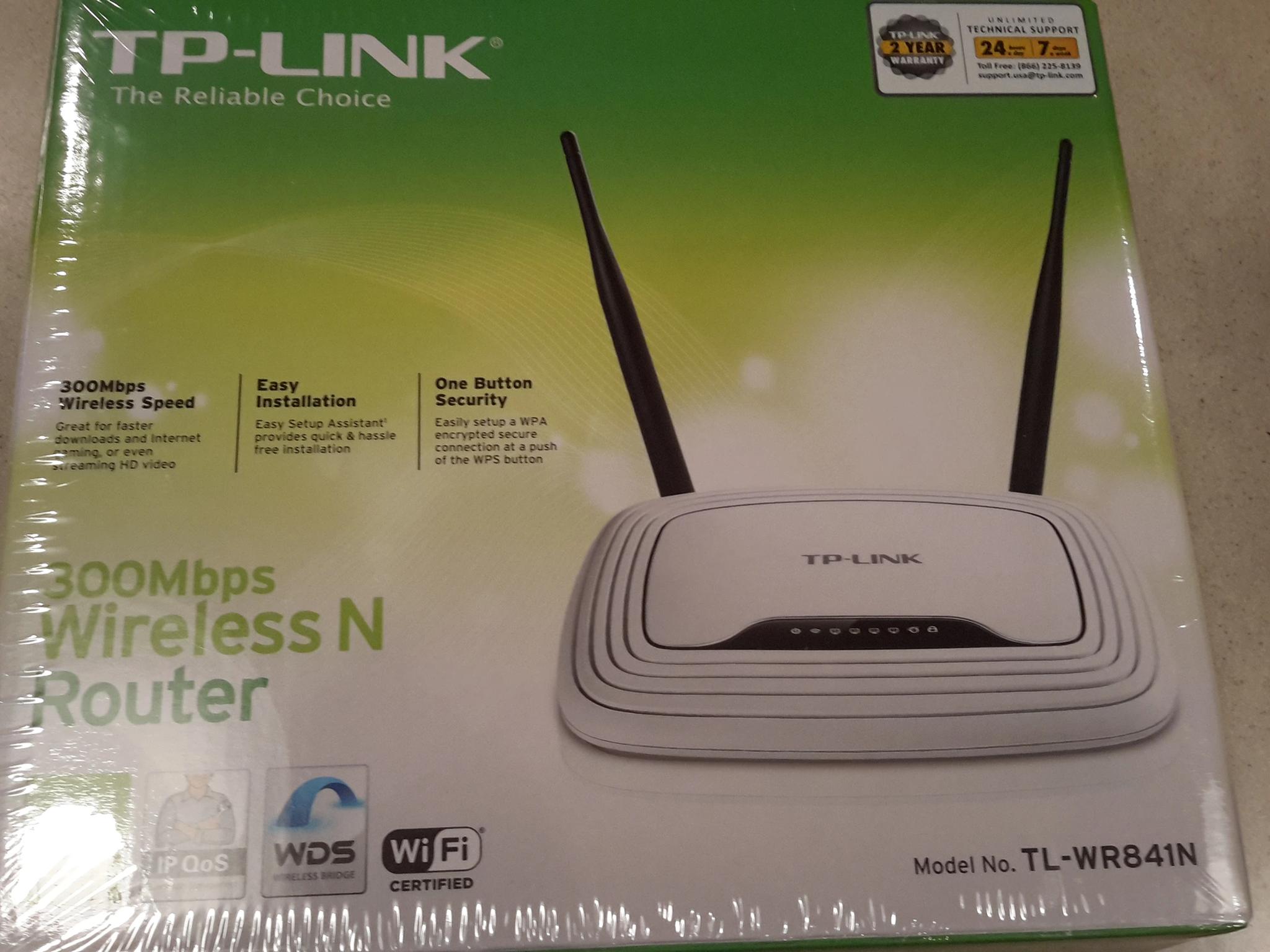 NEW TP-Link N300 Wireless WiFi Router, Extender (TL-WR841N)