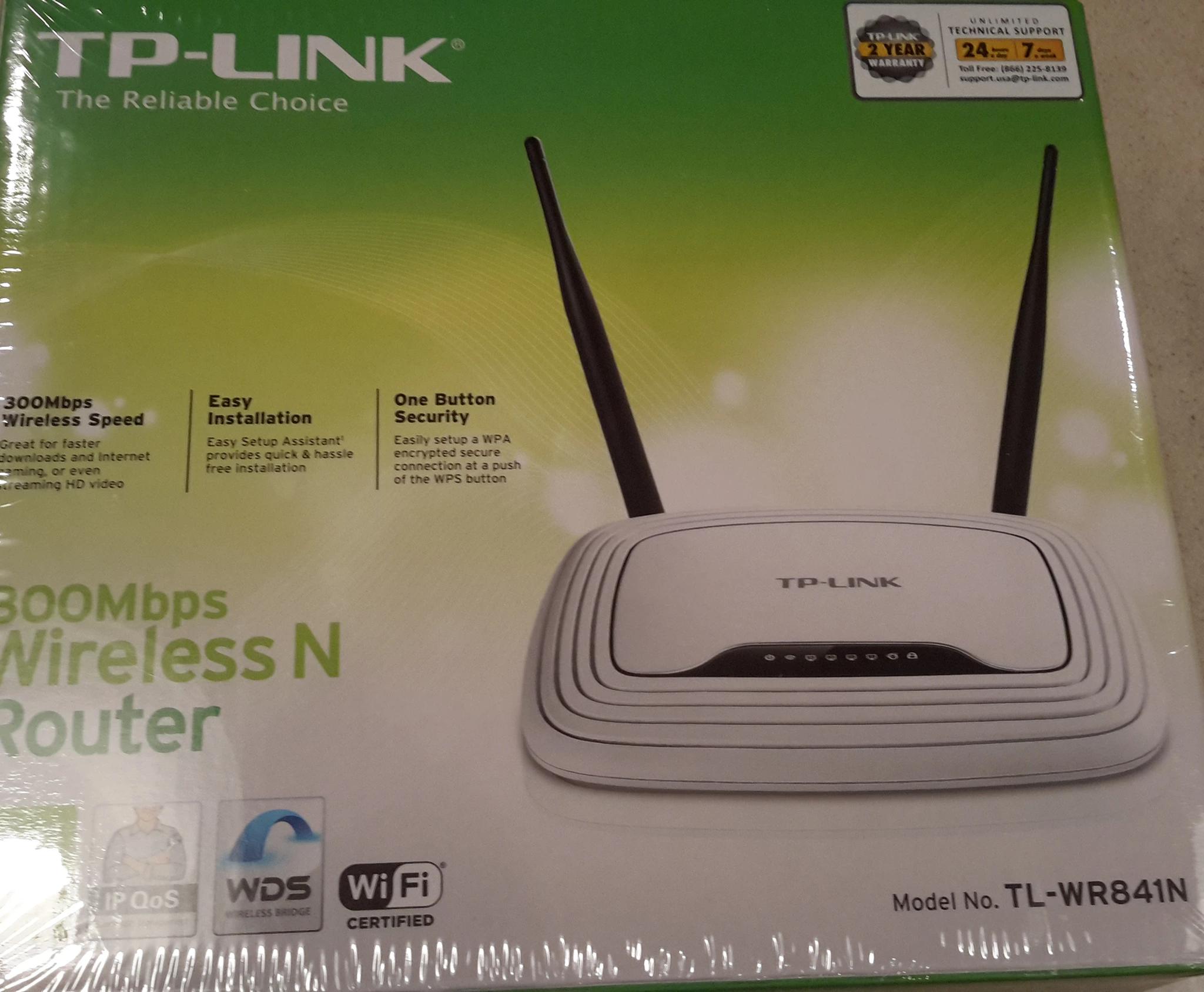 NEW TP-Link N300 Wireless WiFi Router, Extender (TL-WR841N)