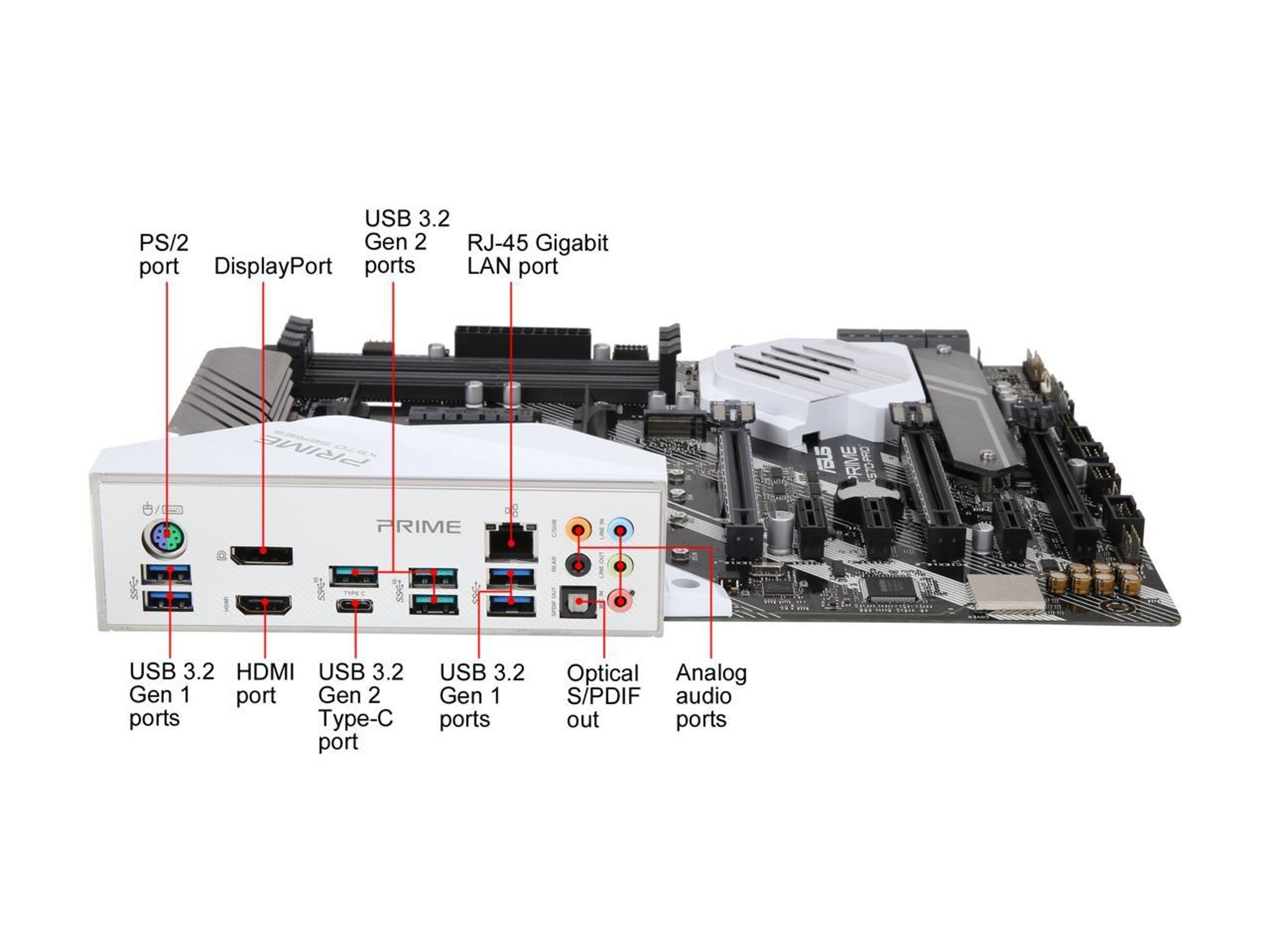 ASUS PRIME X570-PRO AMD Socket X570 AM4 ATX M.2 Desktop Motherboard A