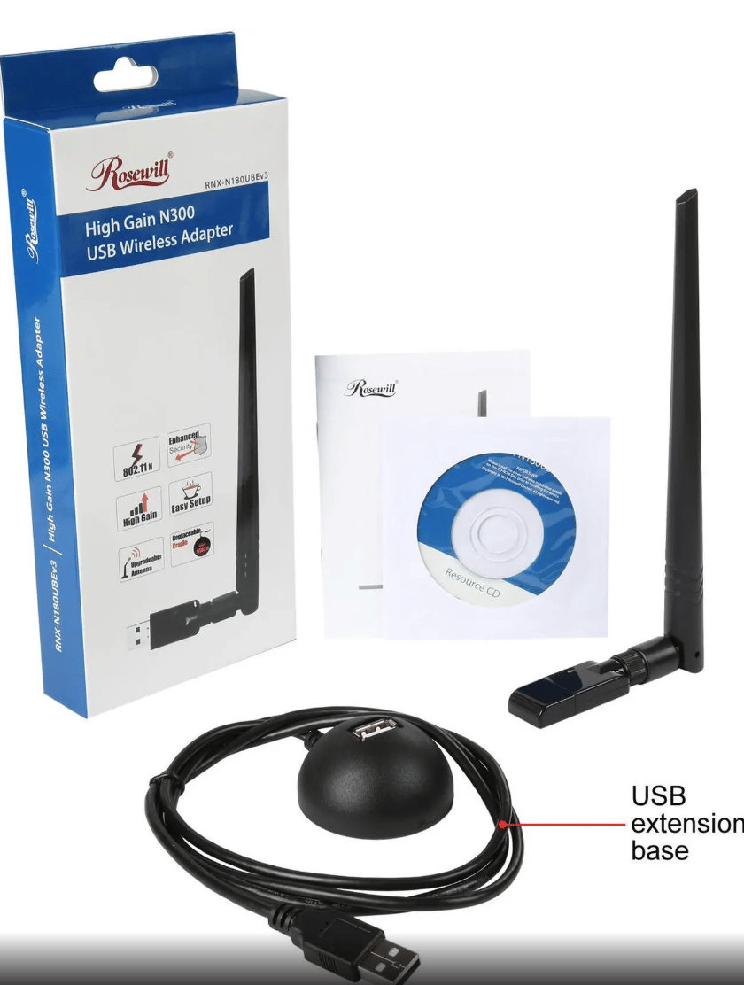 Rosewill RNX-N180UBE Dual-band WiFi USB Wireless Adapter