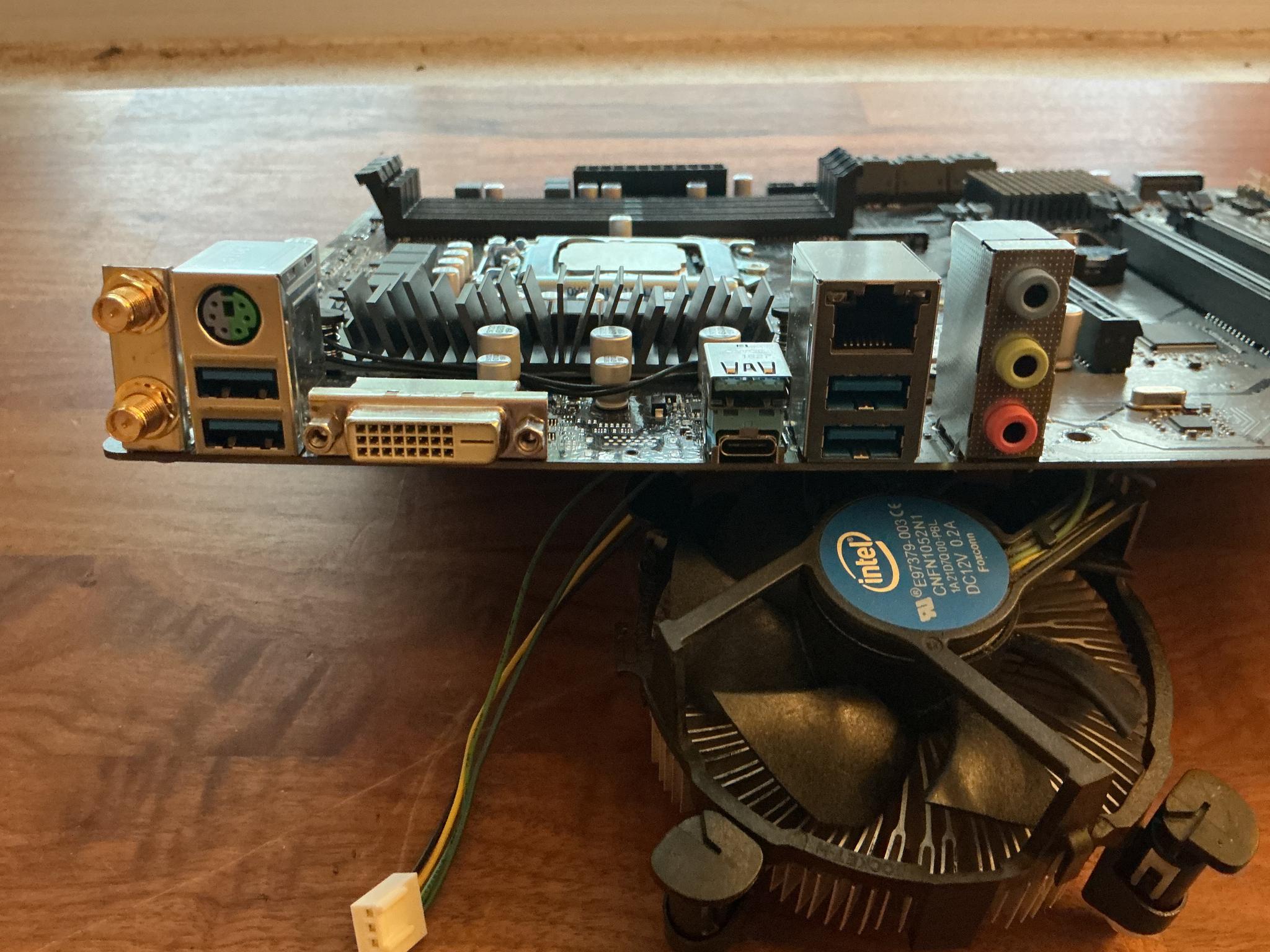 Asrock z370 Motherboard/Celeron/8gb RAM/cooler/Bluetooth & WiFi