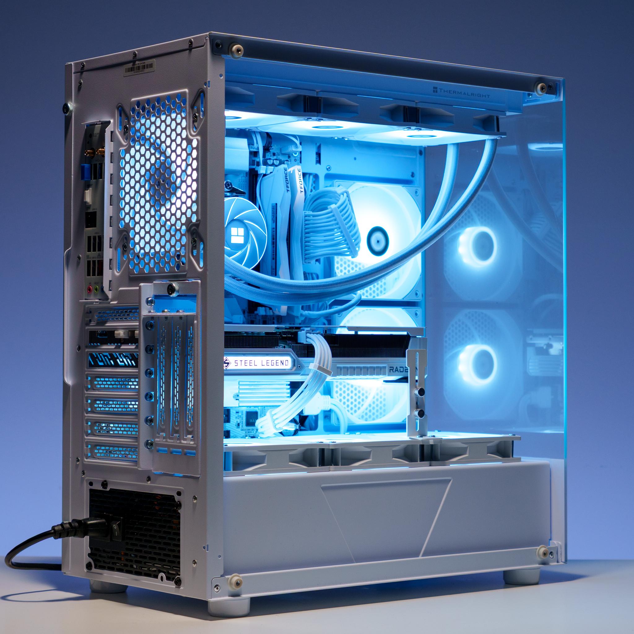 All White Gaming PC 9600x | 9060 XT 16GB | 32GB DDR5 RAM | Samsung 1TB m.2