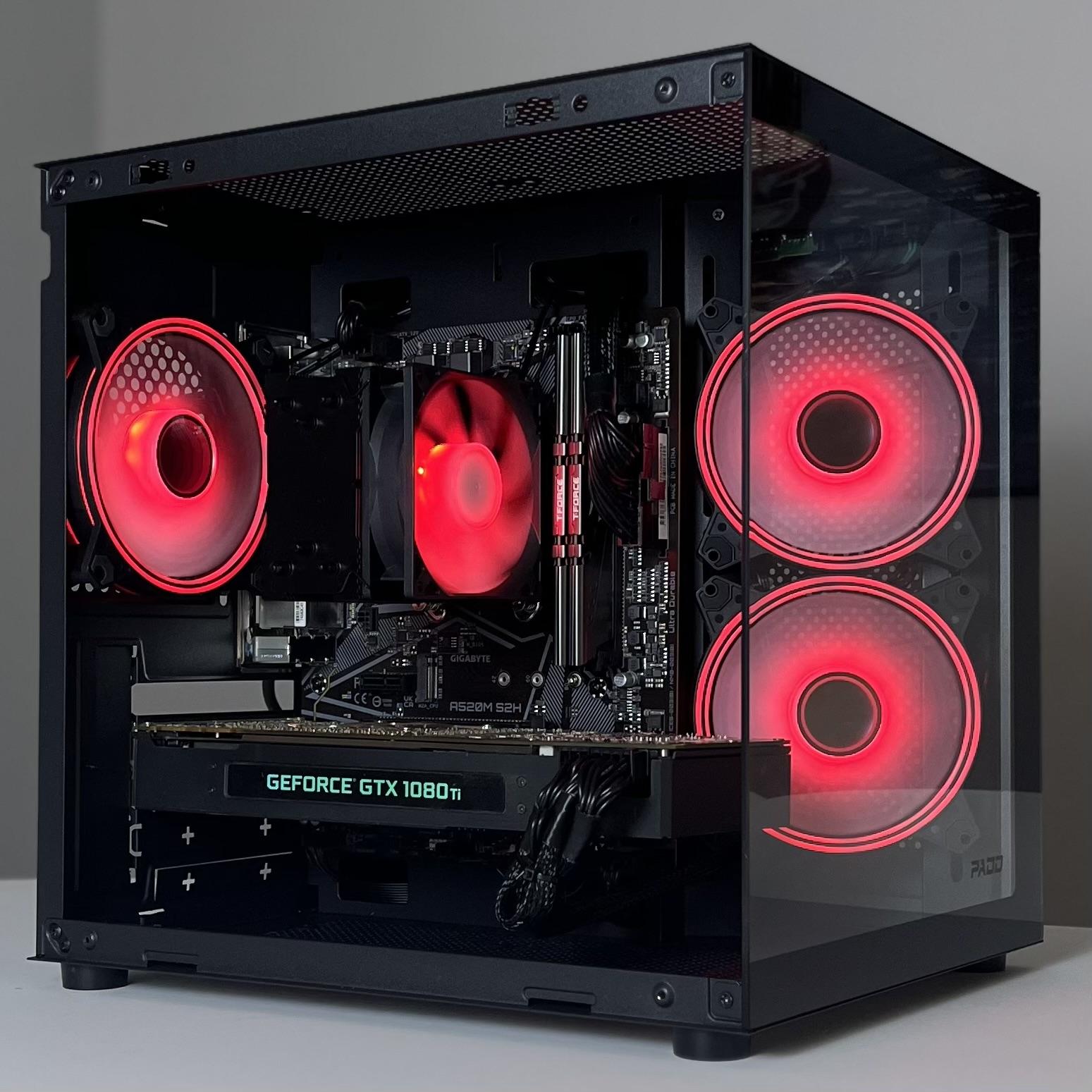 ▪️CLEAN LOOKING▪️💰 MAX PERFORMANCE 💰🟥RYZEN 5 5500🟥🟩 GTX 1080TI 🟩 GAMING PC