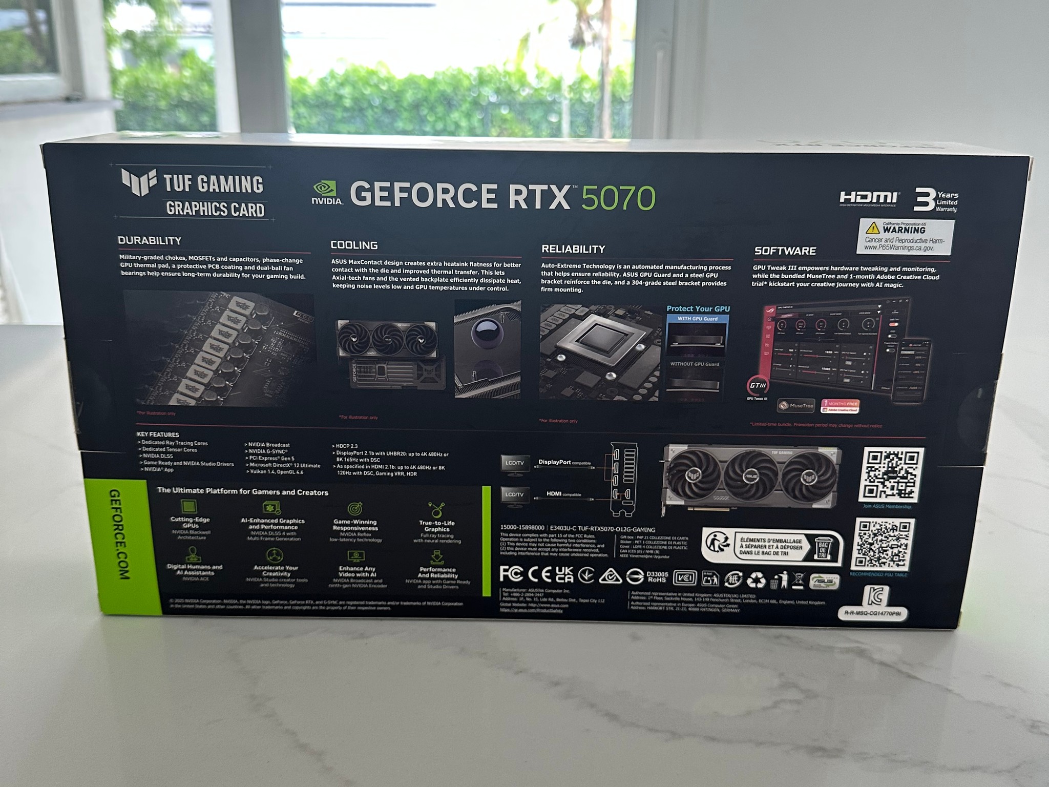 ASUS TUF Gaming GeForce RTX 5070 12GB OC Graphics Card - Brand New Sealed