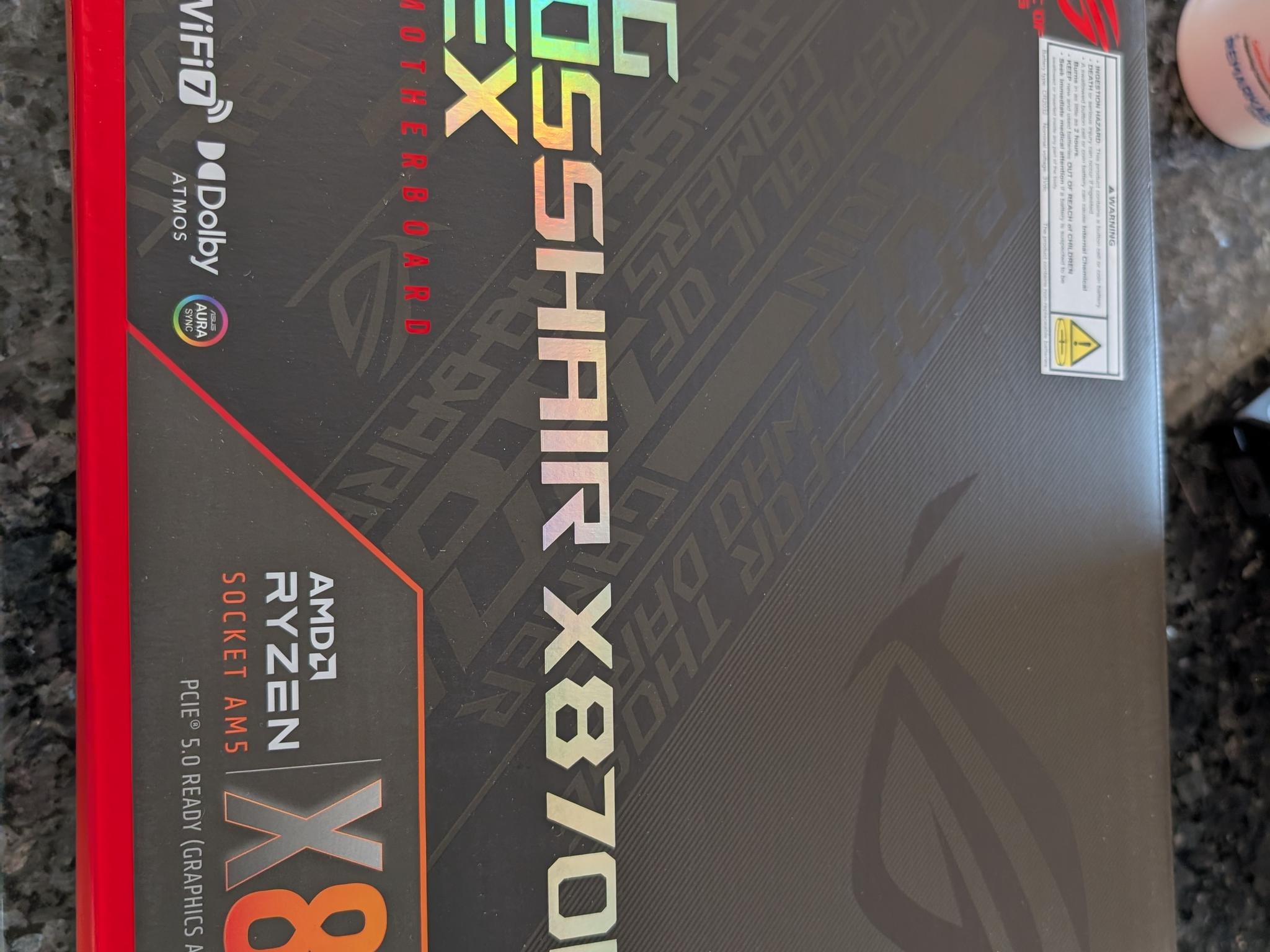 🔴 BRAND NEW 🔴 ASUS ROG Crosshair X870E APEX - Ultimate OC Motherboard AMD AM5 ATX Wi-Fi 7
