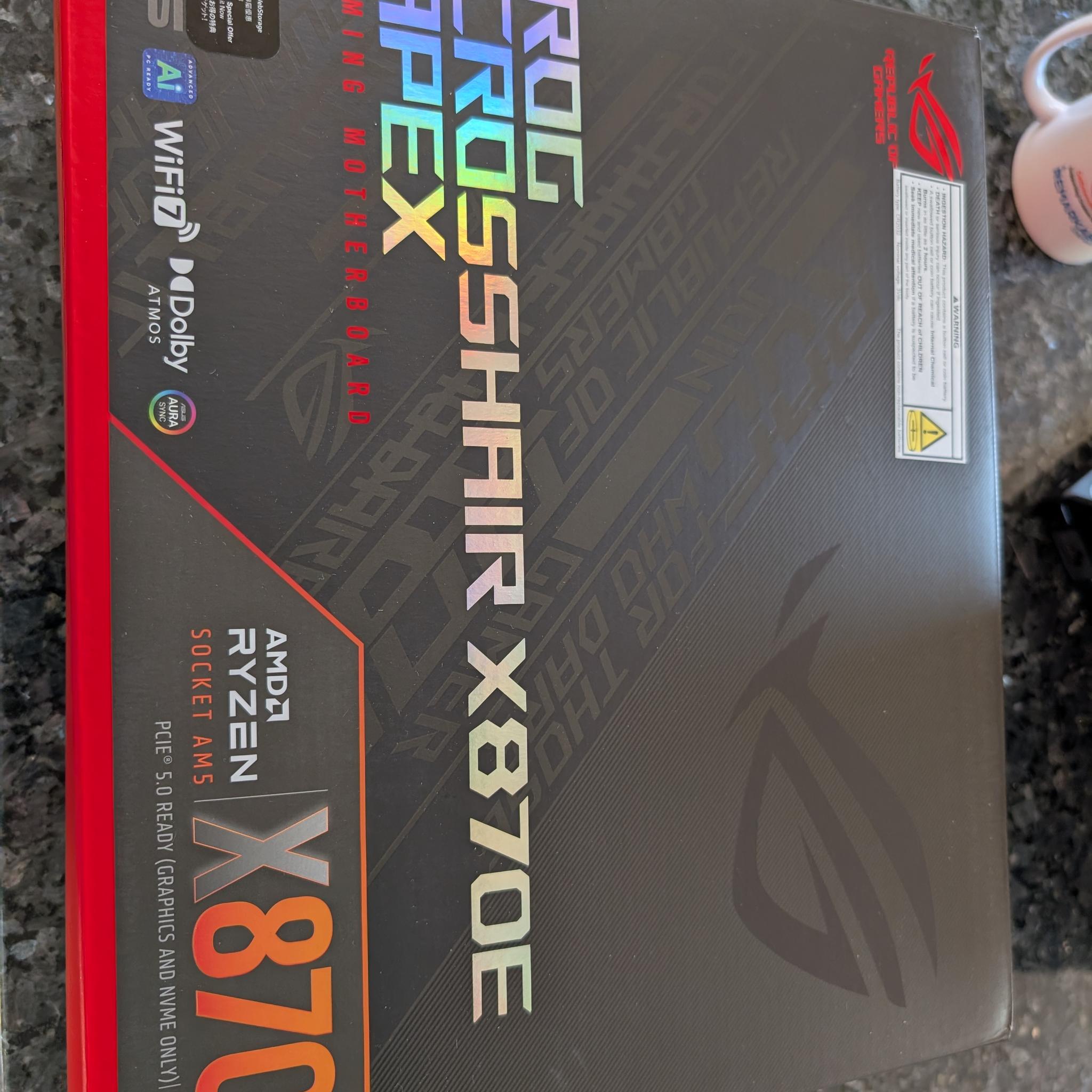 🔴 BRAND NEW 🔴 ASUS ROG Crosshair X870E APEX - Ultimate OC Motherboard AMD AM5 ATX Wi-Fi 7