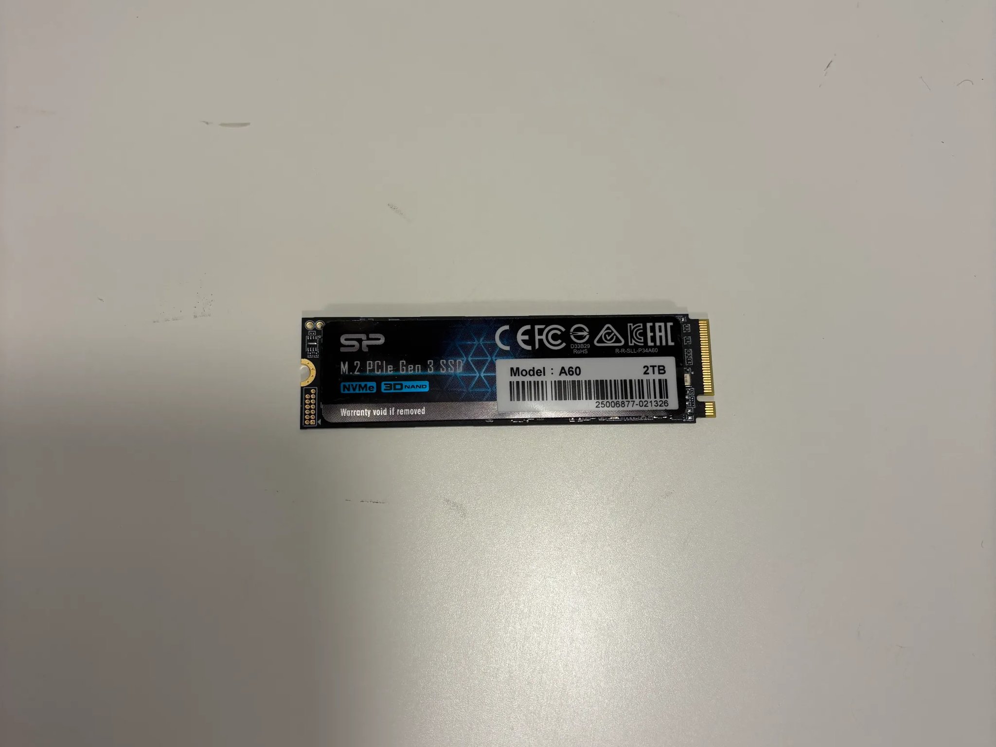 Silicon Power A60 2TB NVME SSD - Gen 3.0x4