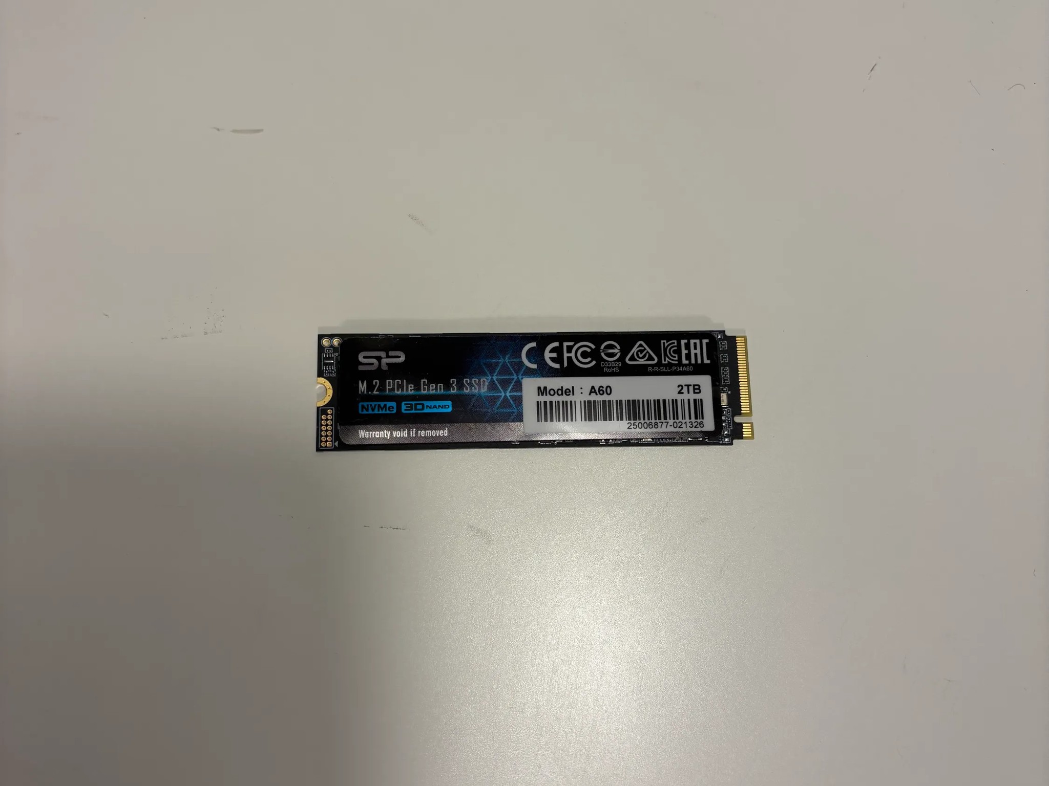 Silicon Power A60 2TB NVME SSD - Gen 3.0x4