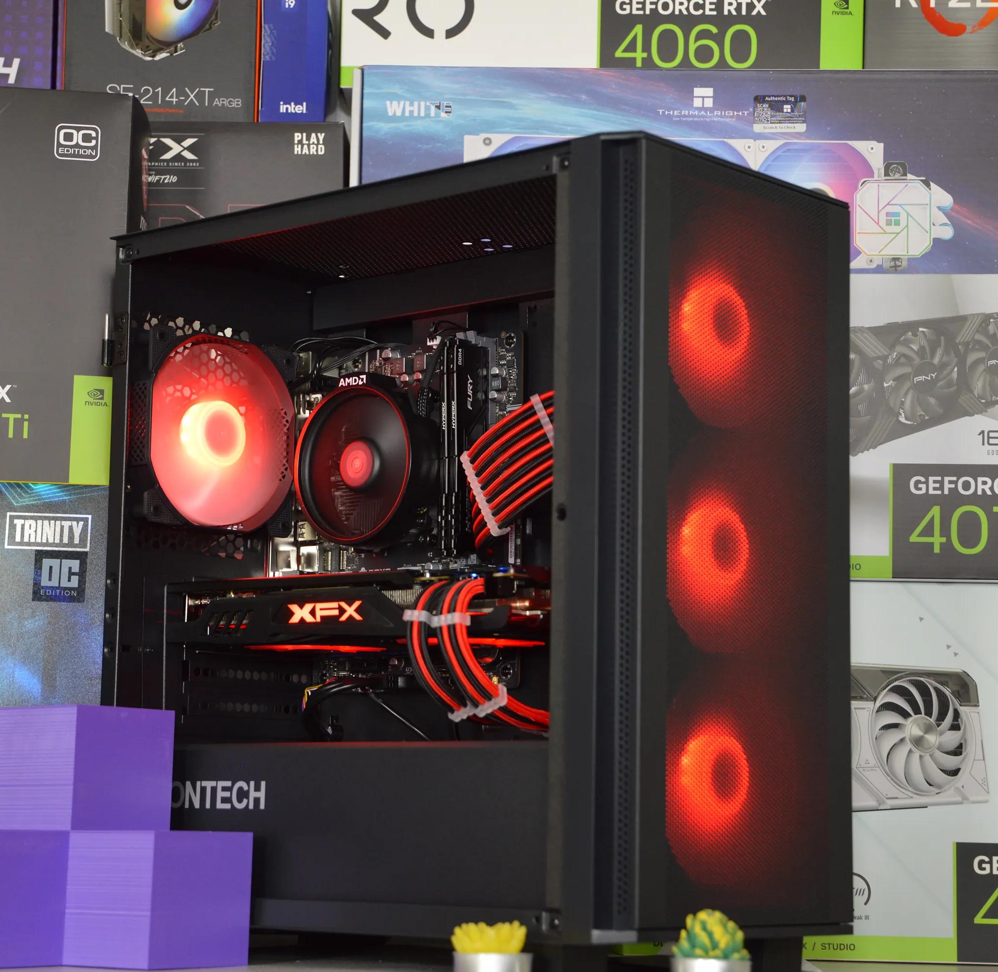 🔴🔥| RX 580 8GB | RYZEN 5 1600 | 16GB DDR4 RAM | 1TB NVME SSD | Scarlet Fire 2.0|