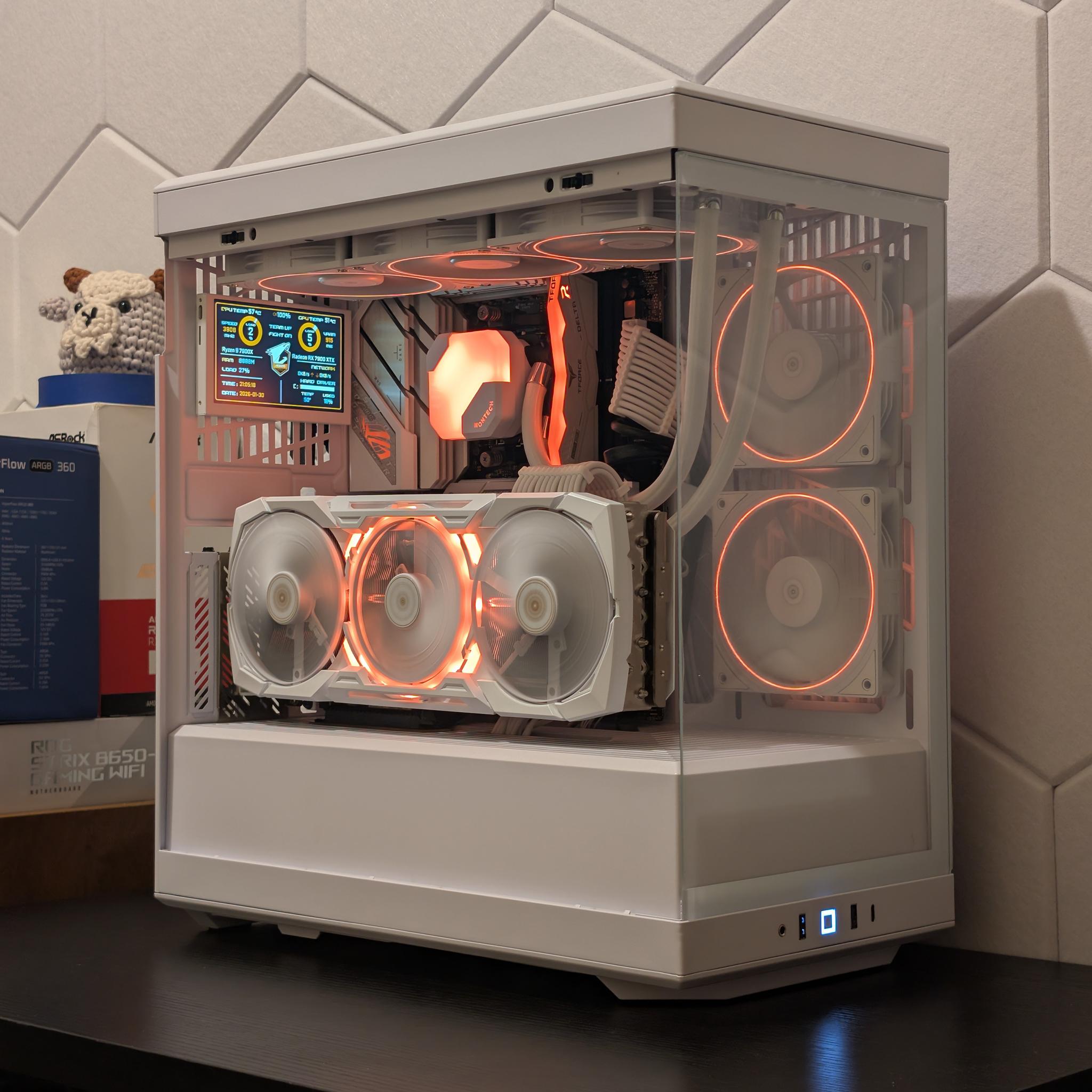 🦢🤍4K Gaming Beast | RX 7900XTX | Ryzen 9 7900X | 2TB SSD | 32GB RAM | WiFi 6 & Bluetooth🤍🦢