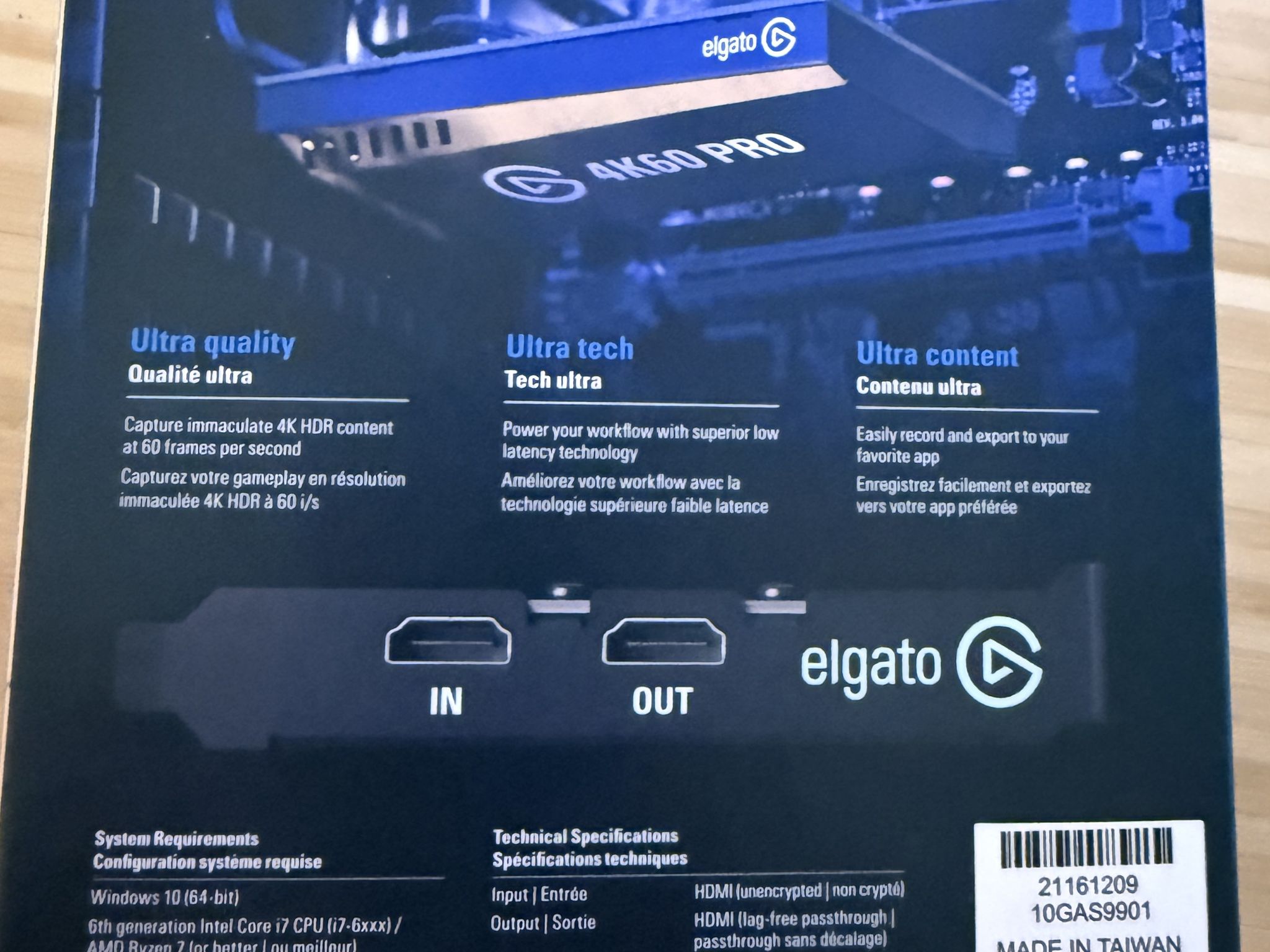 ELGATO GAME CAPTURE 4K60 PRO
