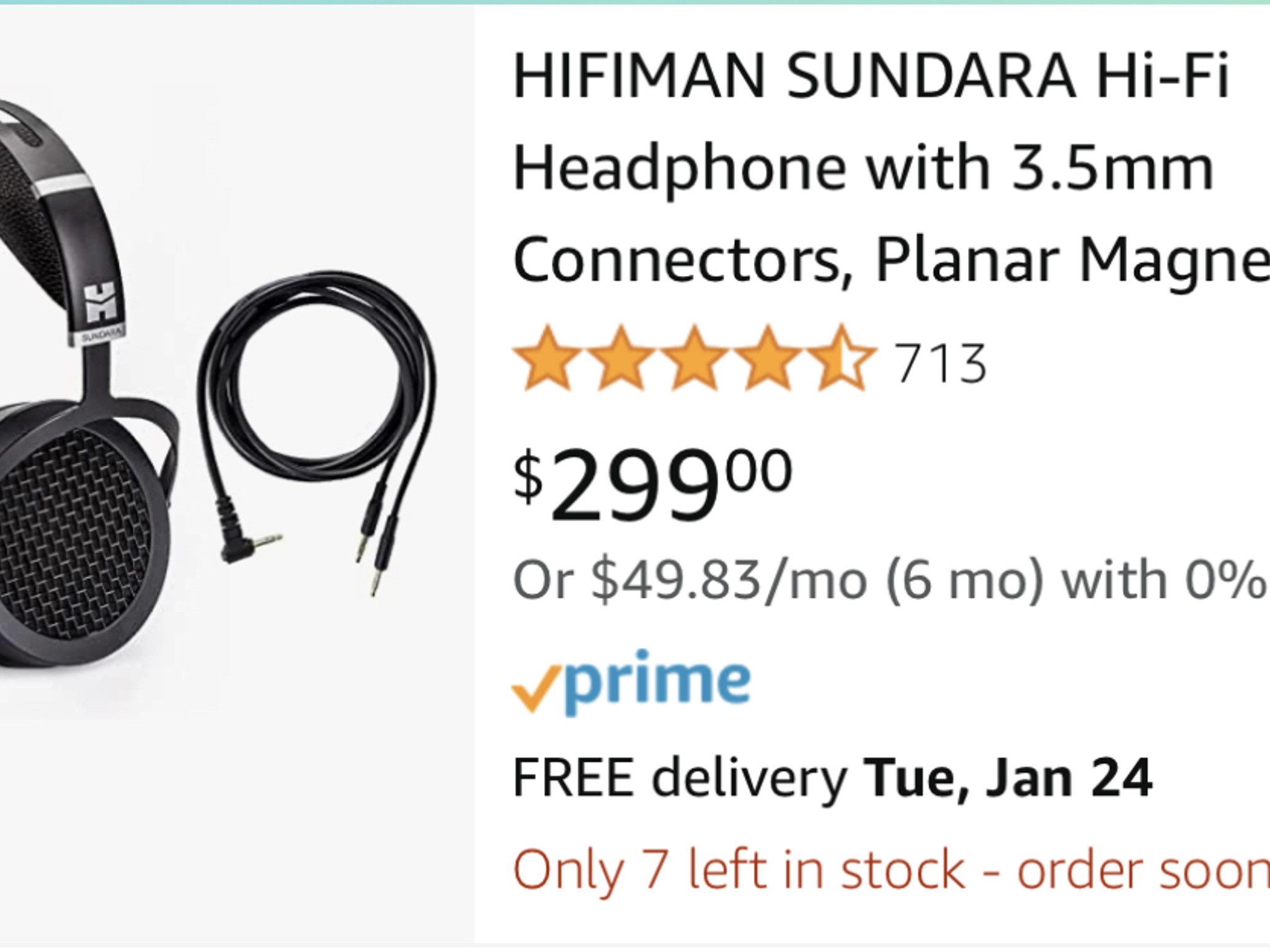 HiFiMan Sundara Headphones - Planar Magnetic
