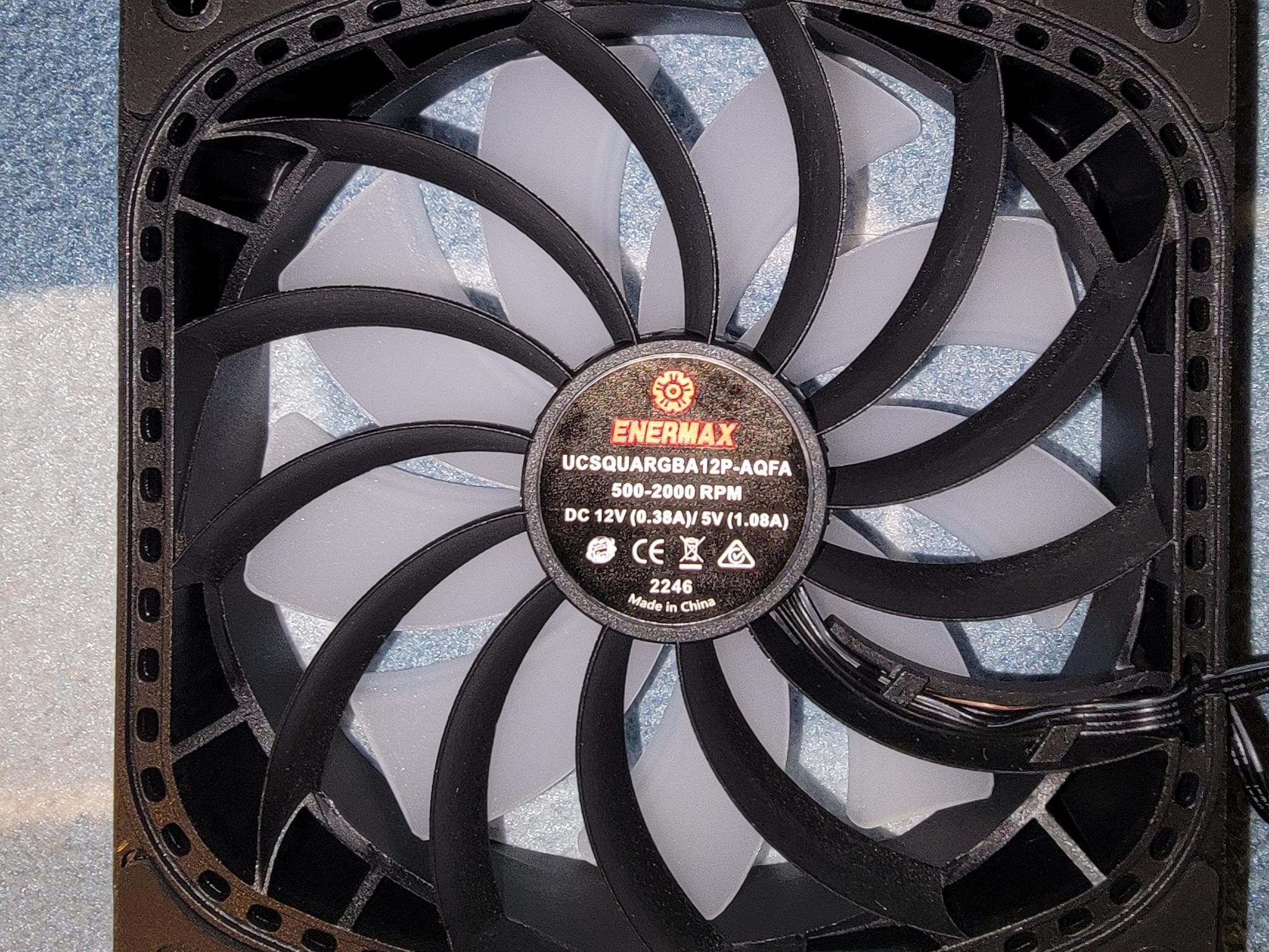 Enermax SquA RGB ADV 120mm ARGB PWM Fans – Full Working Set x12