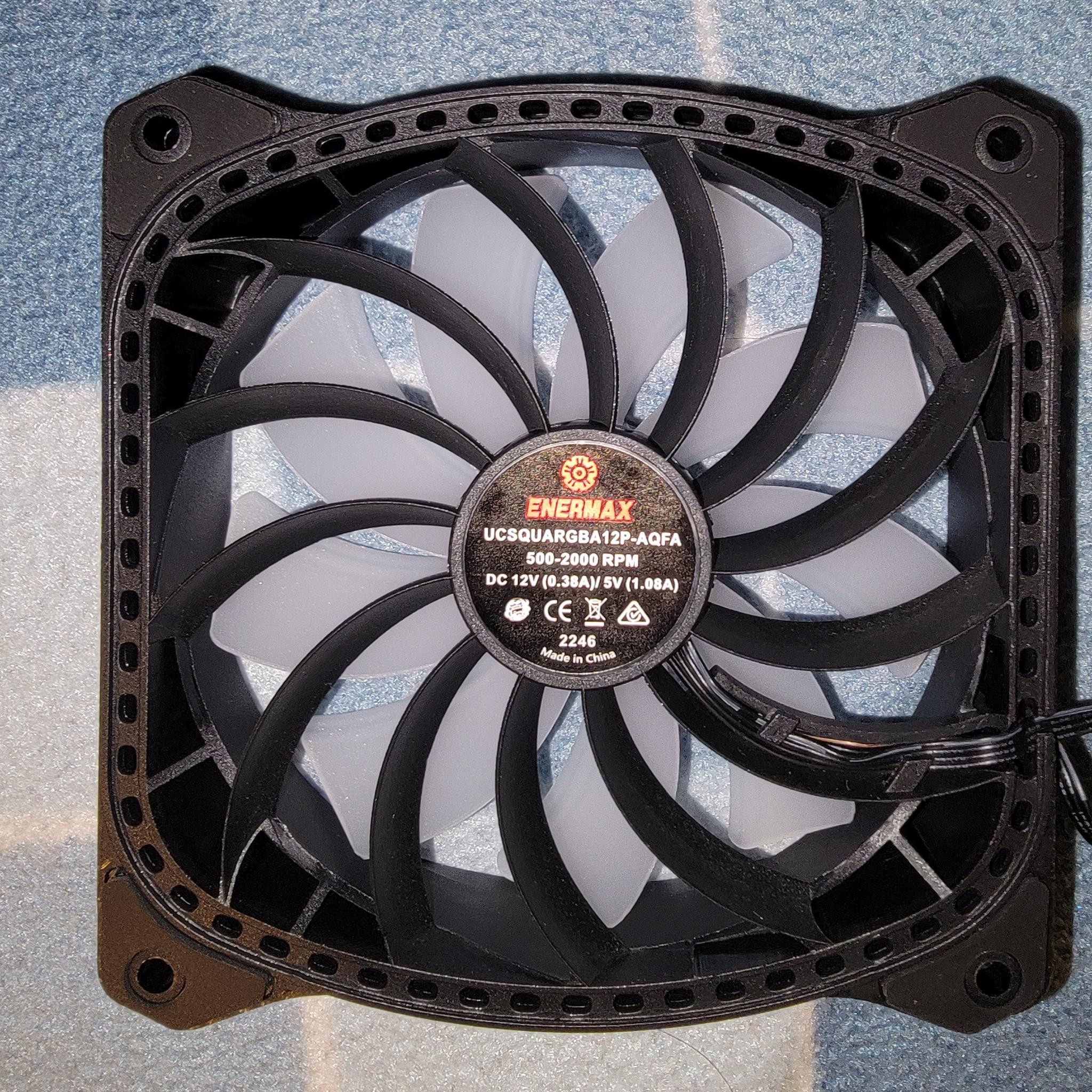Enermax SquA RGB ADV 120mm ARGB PWM Fans – Full Working Set x12