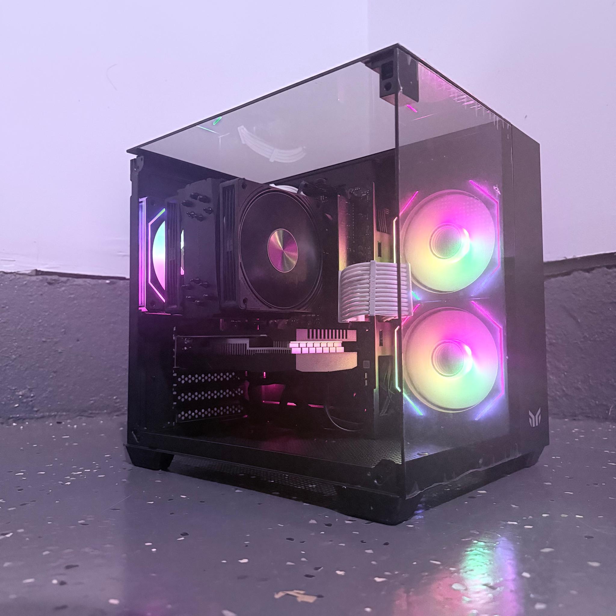 ⚫️"Neon Eclipse"🌈 | 1080p Gaming | RTX 3050 | Ryzen 5 2600 | 16GB Ram | 1TB SSD | Free Shipping