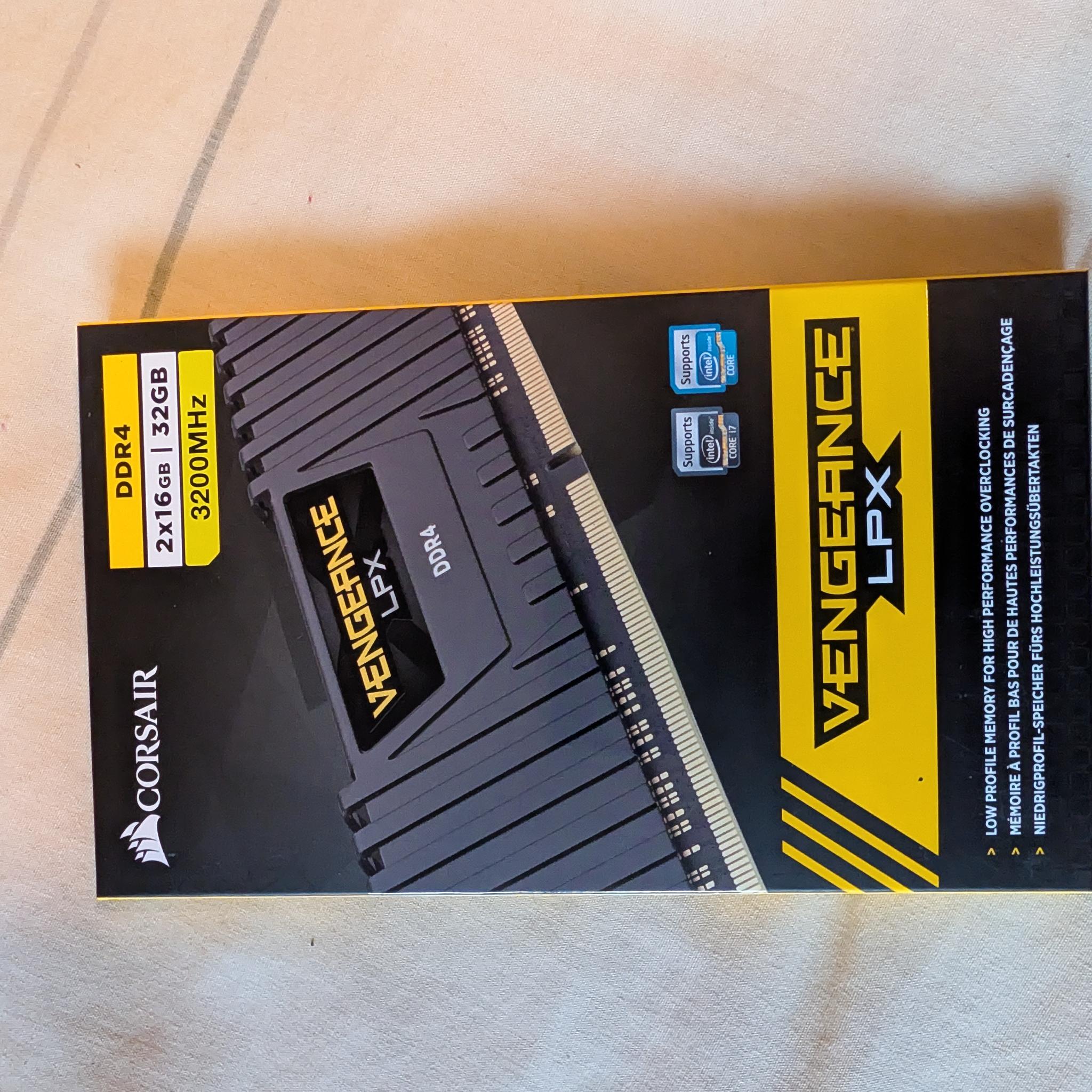 [BRAND NEW SEALED] Corsair Vengeance LPX 32GB (2x16GB) DDR4 3200MHz CL16 | Black