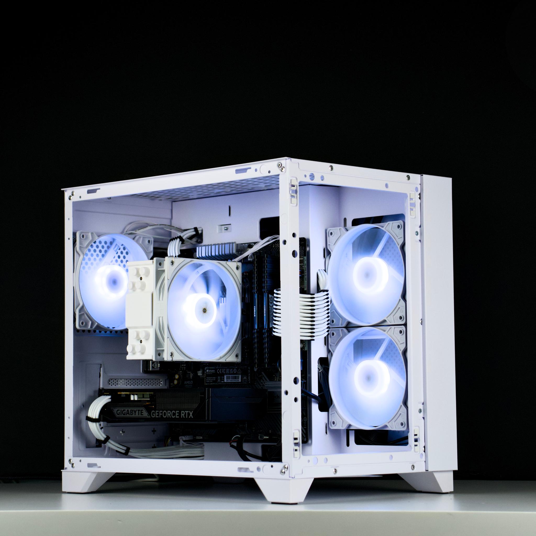 🧊❄️🧊 White Gaming PC – RTX 5060 , Ryzen 5 5600X, 32GB RAM, 1TB SSD - WiFi, BlueTooth 🧊❄️🧊
