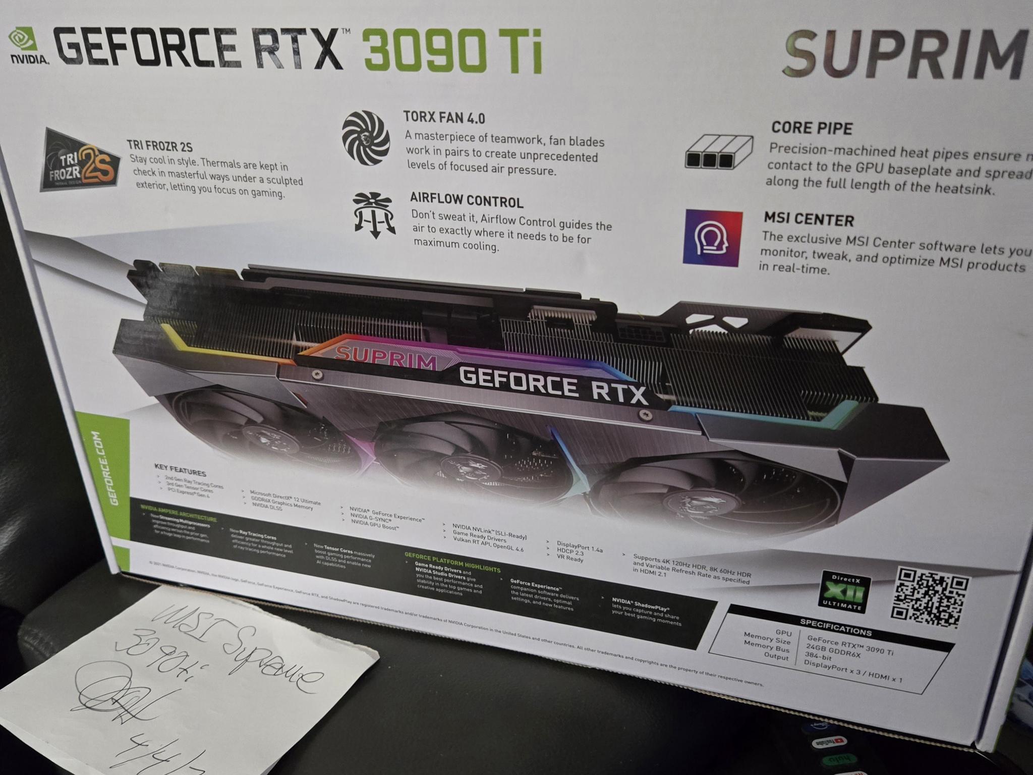 MSI SUPRIM 3090ti