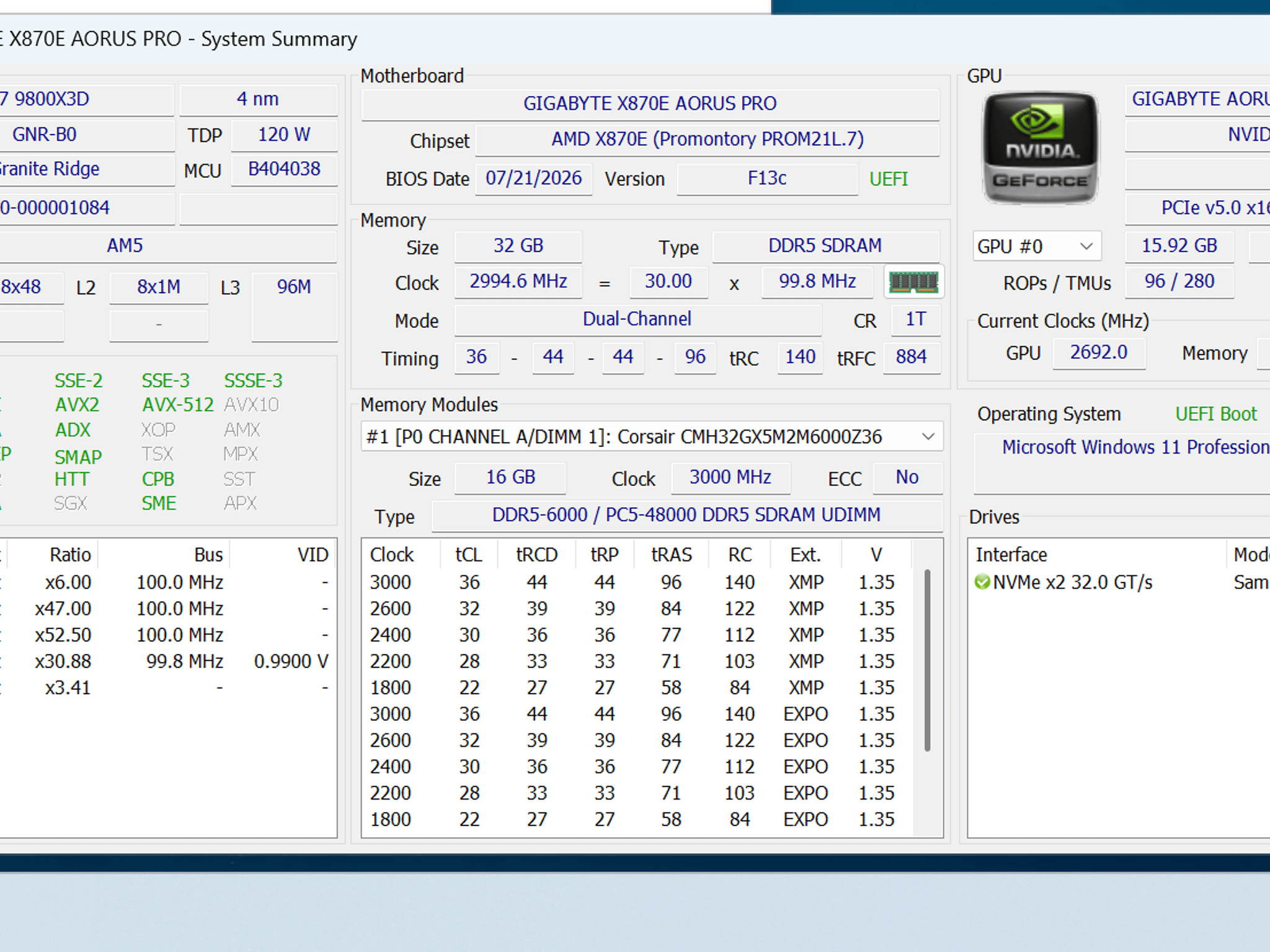 1440P/4k Custom Build with 9800X3D | Gigabyte 5070 TI Master | 32GB | 2TB
