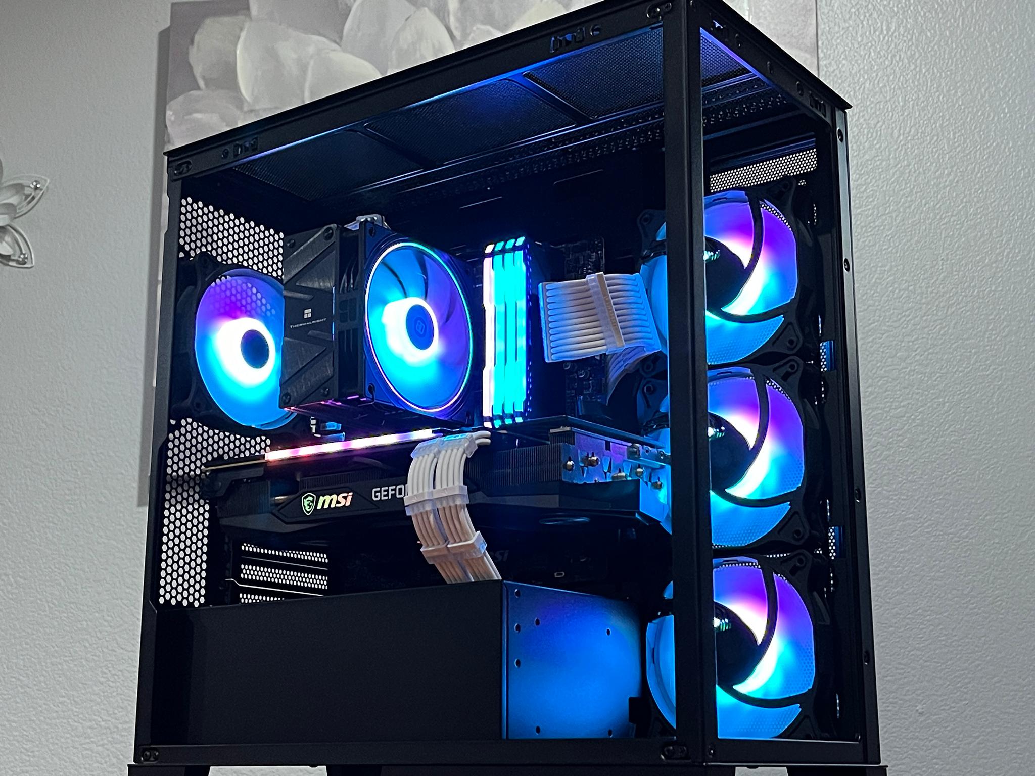 RTX 3070 TRIO 8GB, Ryzen 7 5700G, 32GB 3600MHz | Black RGB Gaming Computer/PC