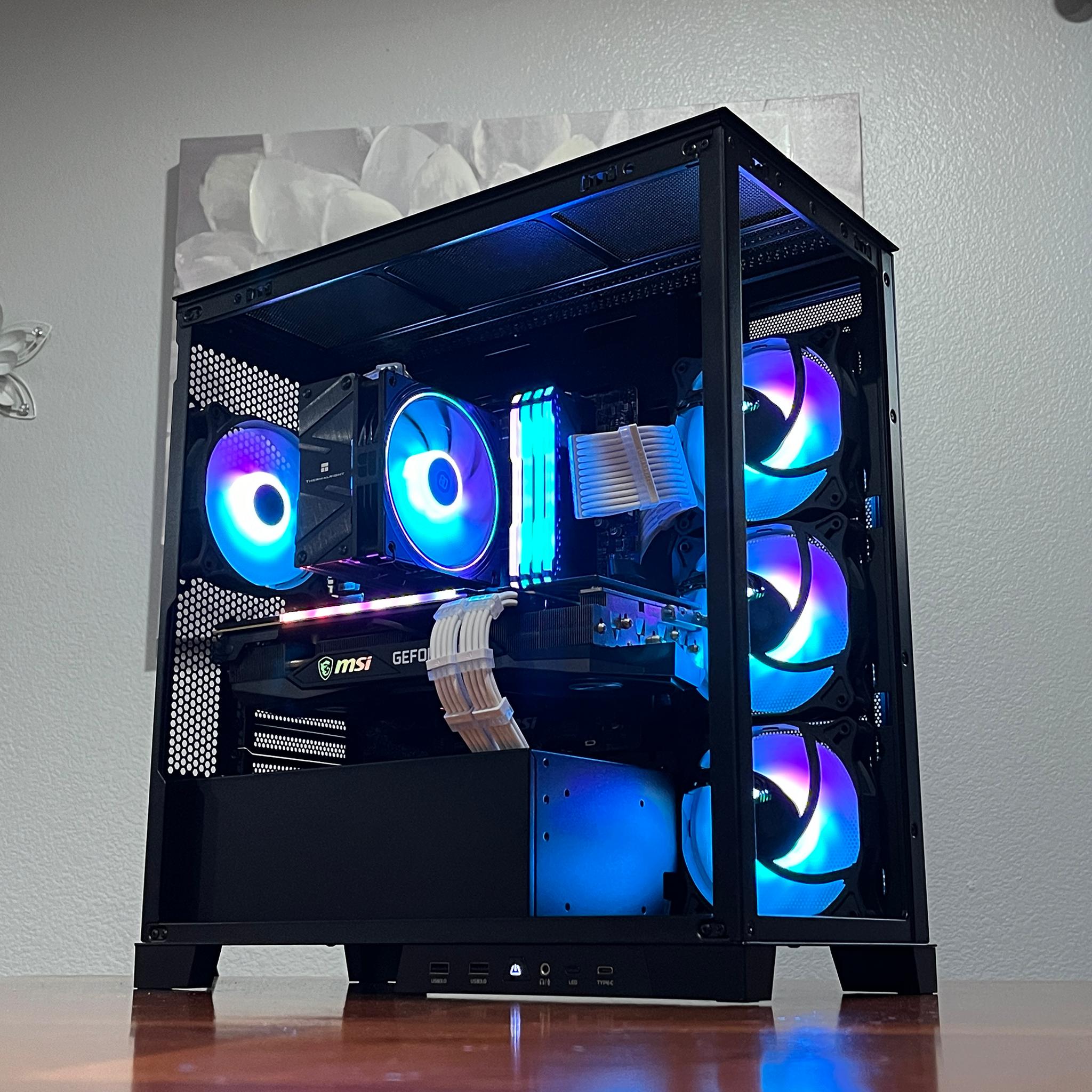 RTX 3070 TRIO 8GB, Ryzen 7 5700G, 32GB 3600MHz | Black RGB Gaming Computer/PC