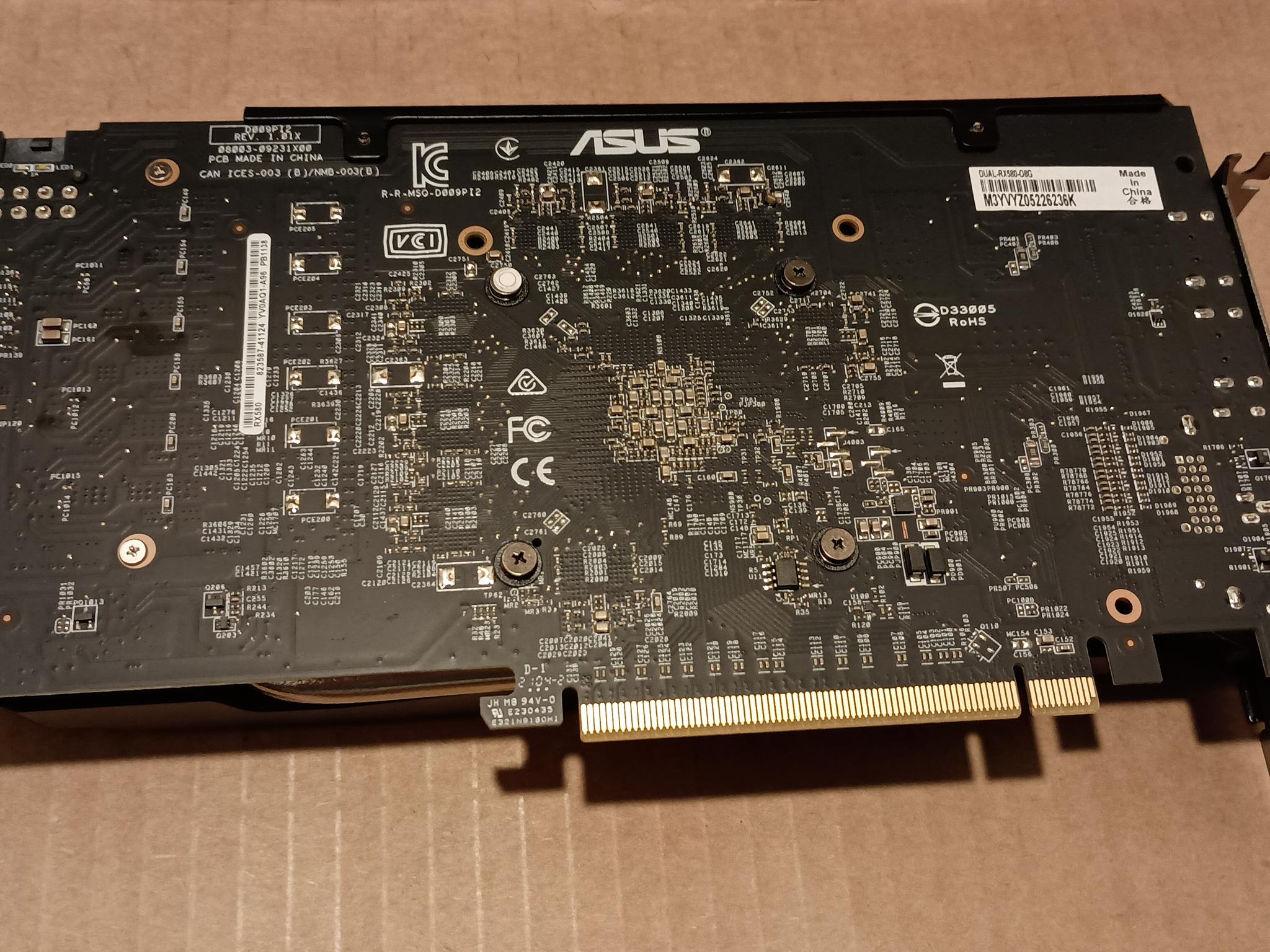 Asus DUAL Radeon RX 580 8GB