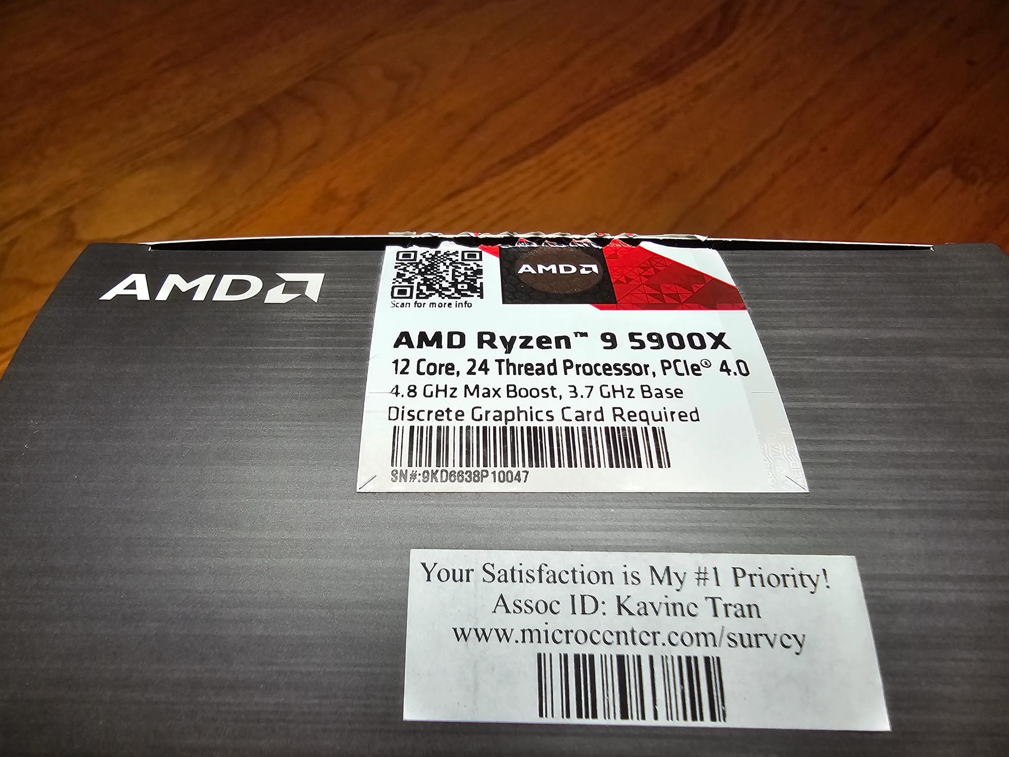 AMD Ryzen 9 5900X 3.7GHz 12-Core AM4 Gaming CPU!