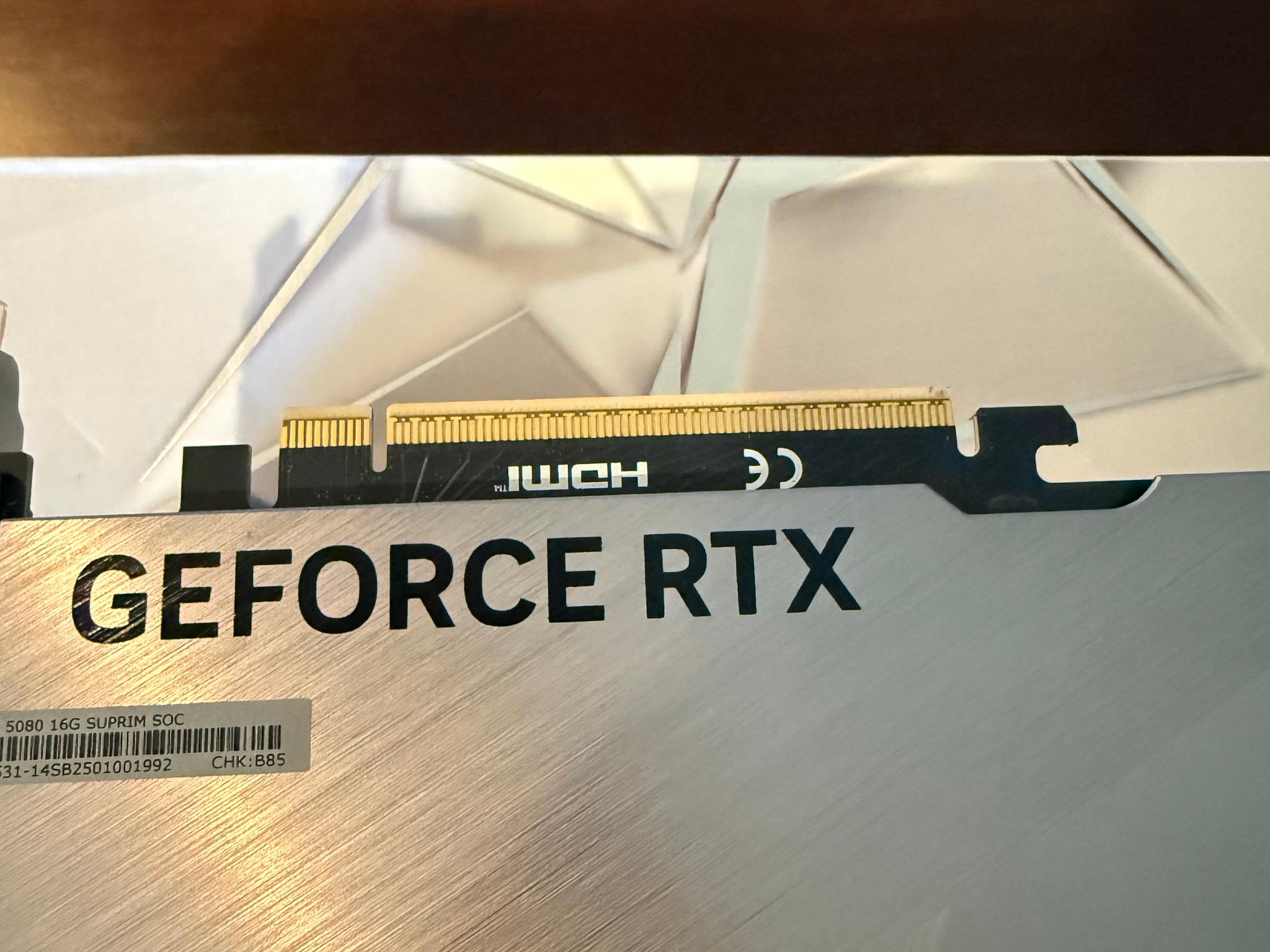 MSI GeForce RTX 5080 SUPRIM X 16GB GDDR7 – Used, Great Condition