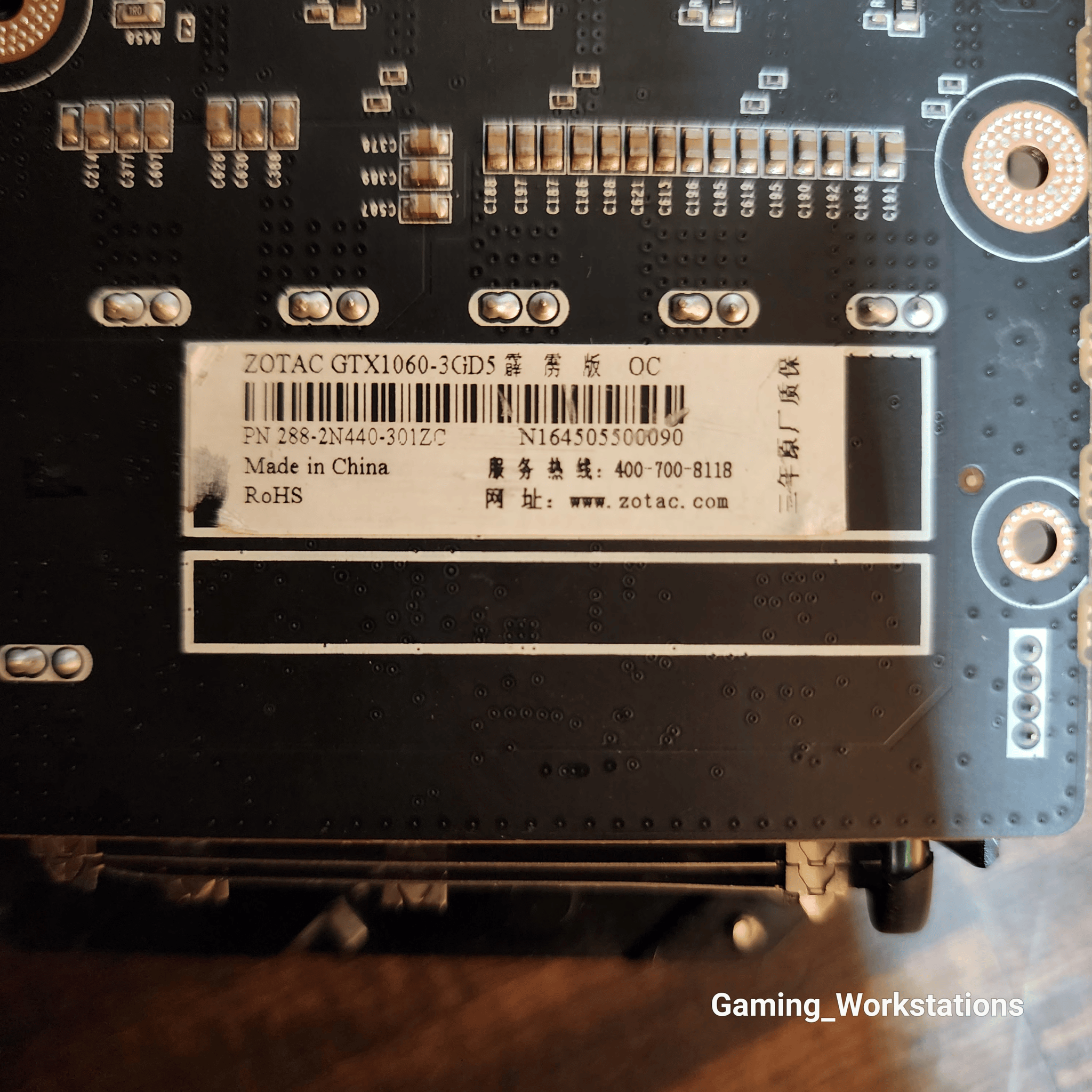 Zotac GeForce GTX 1060 3GB *for parts*