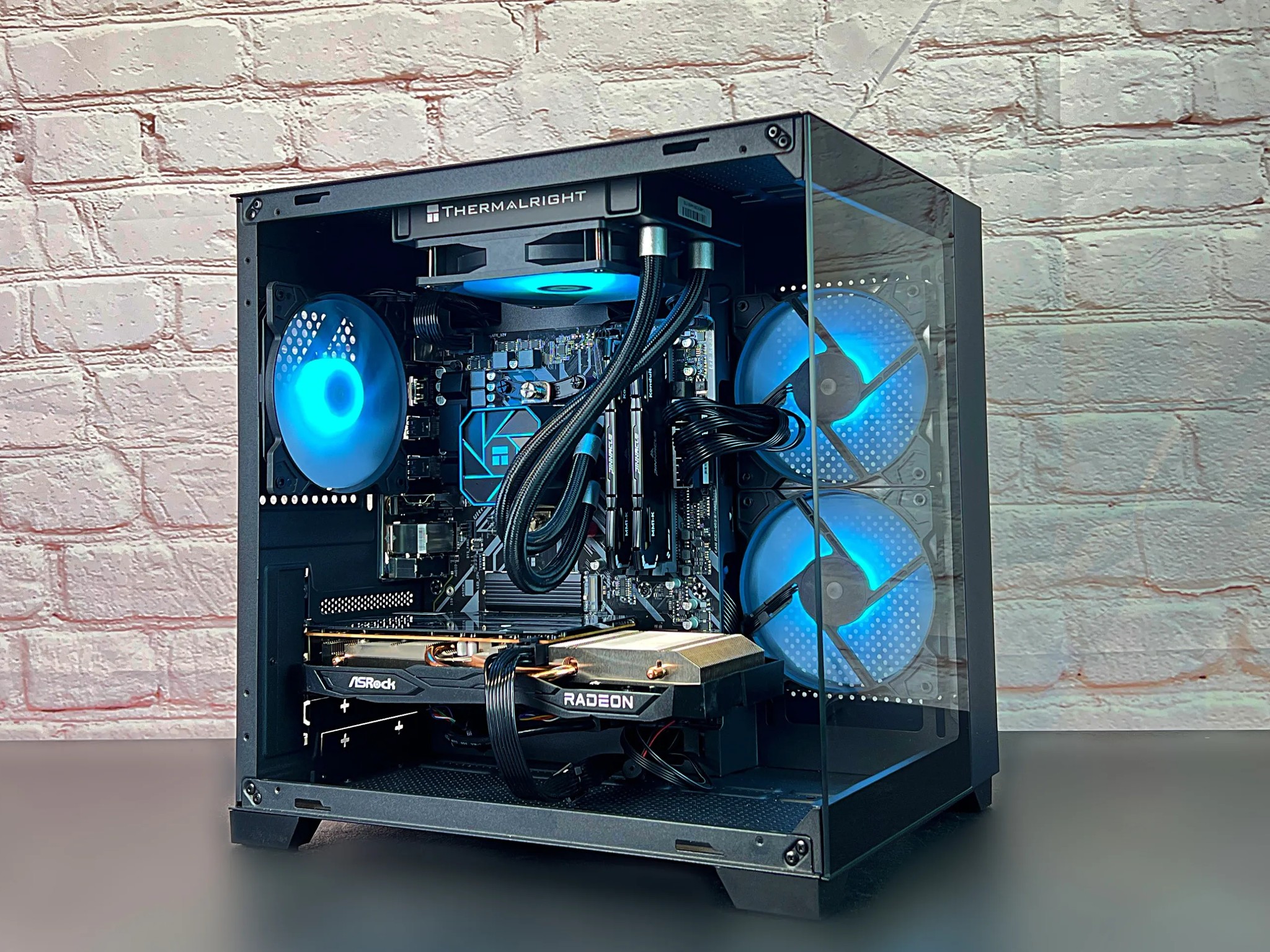 Liquid Cooled Ryzen 5 3600 RX 6600 16GB RAM 1TB M.2 Gaming/Streaming PC