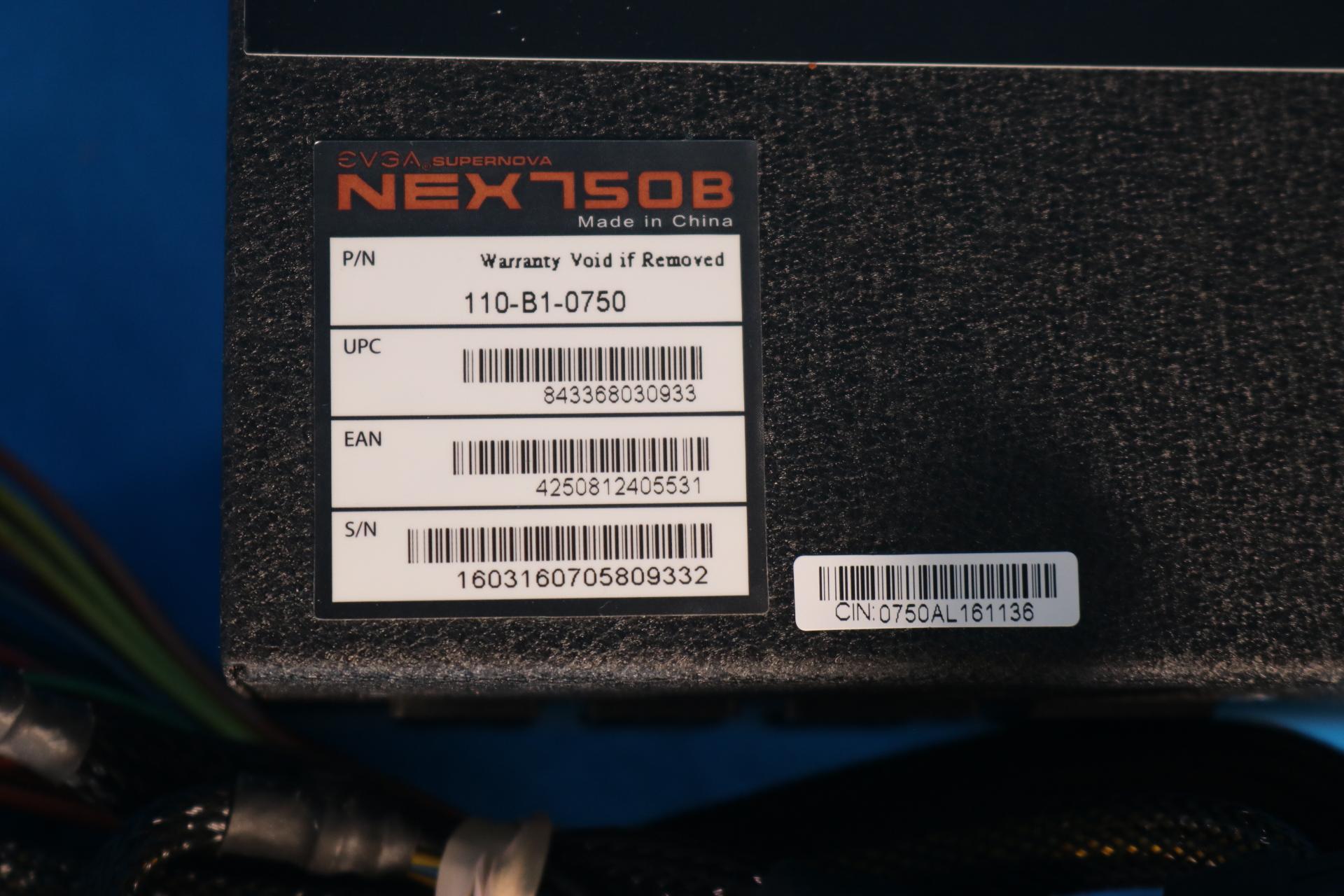 EVGA SuperNOVA NEX750B 750W Semi-Modular 80 PLUS Bronze ATX Desktop PSU 110-B1-0750