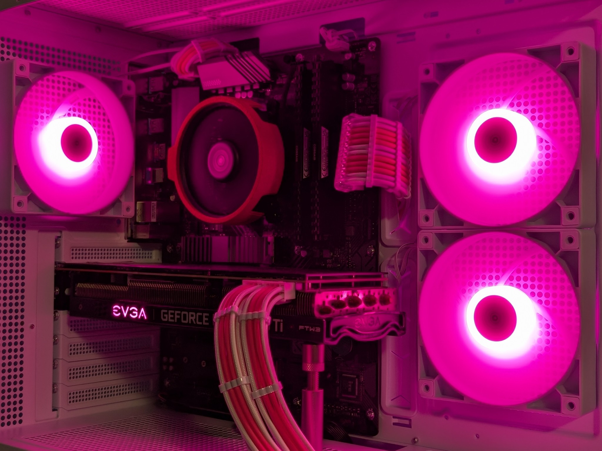 Pink & White Gaming PC | RTX 3060 Ti | Ryzen 5 5500 | 16GB RAM | NVMe SSD