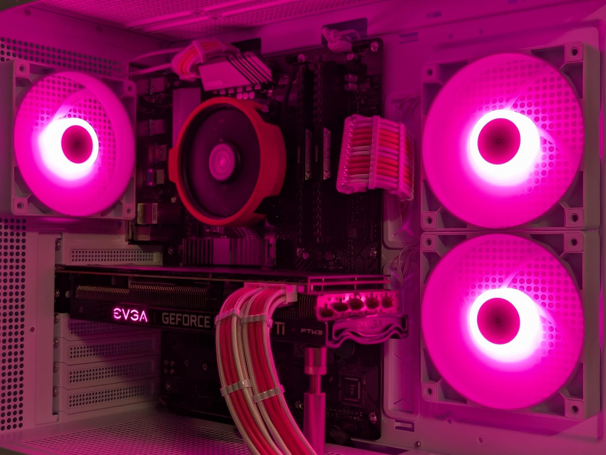 Pink & White Gaming PC | RTX 3060 Ti | Ryzen 5 5500 | 16GB RAM | NVMe SSD