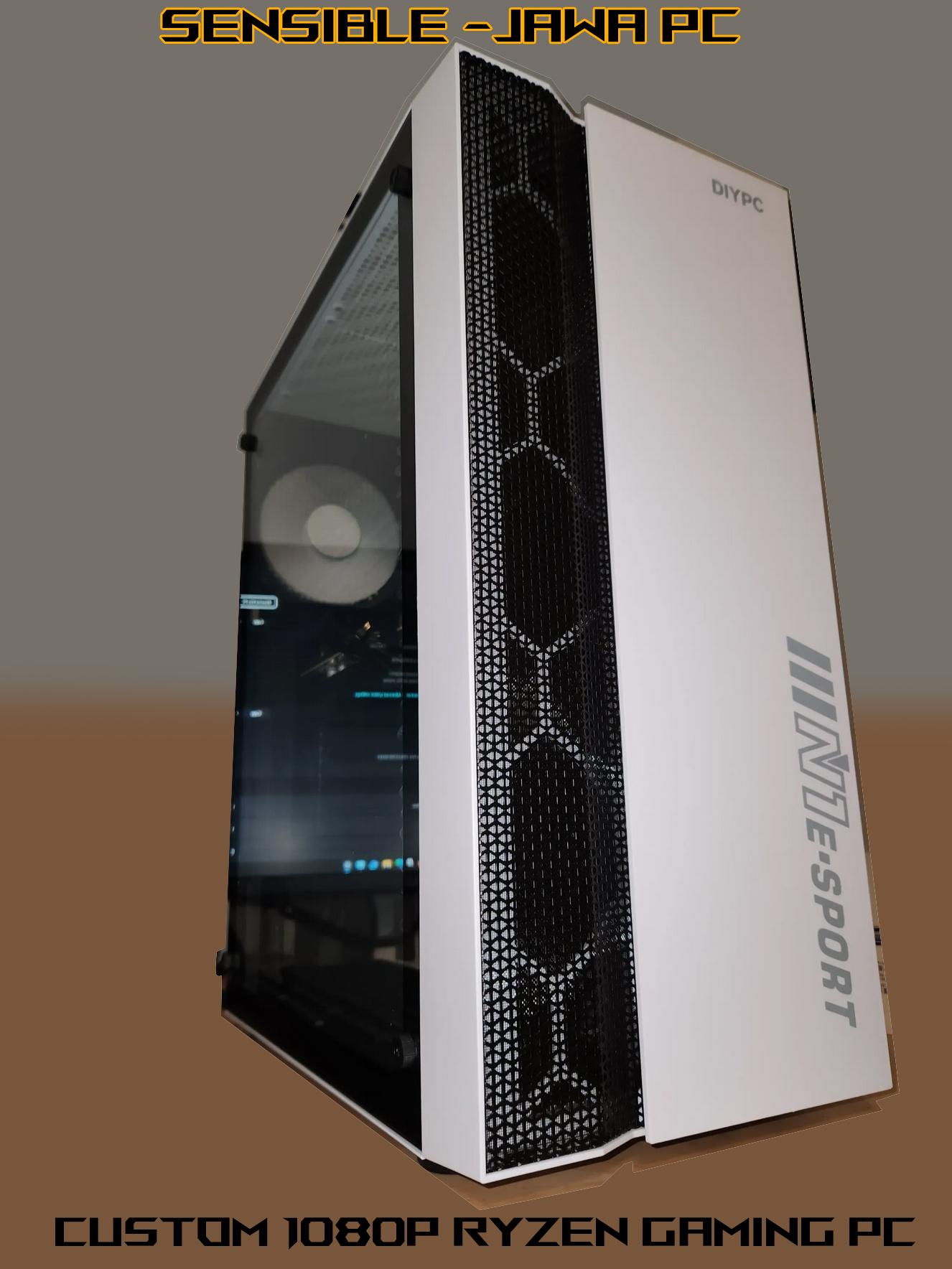 Ryzen 5 1080P Gaming PC, 16GB 3200MHZ RAM, RX 5600 XT 6GB Graphics Card