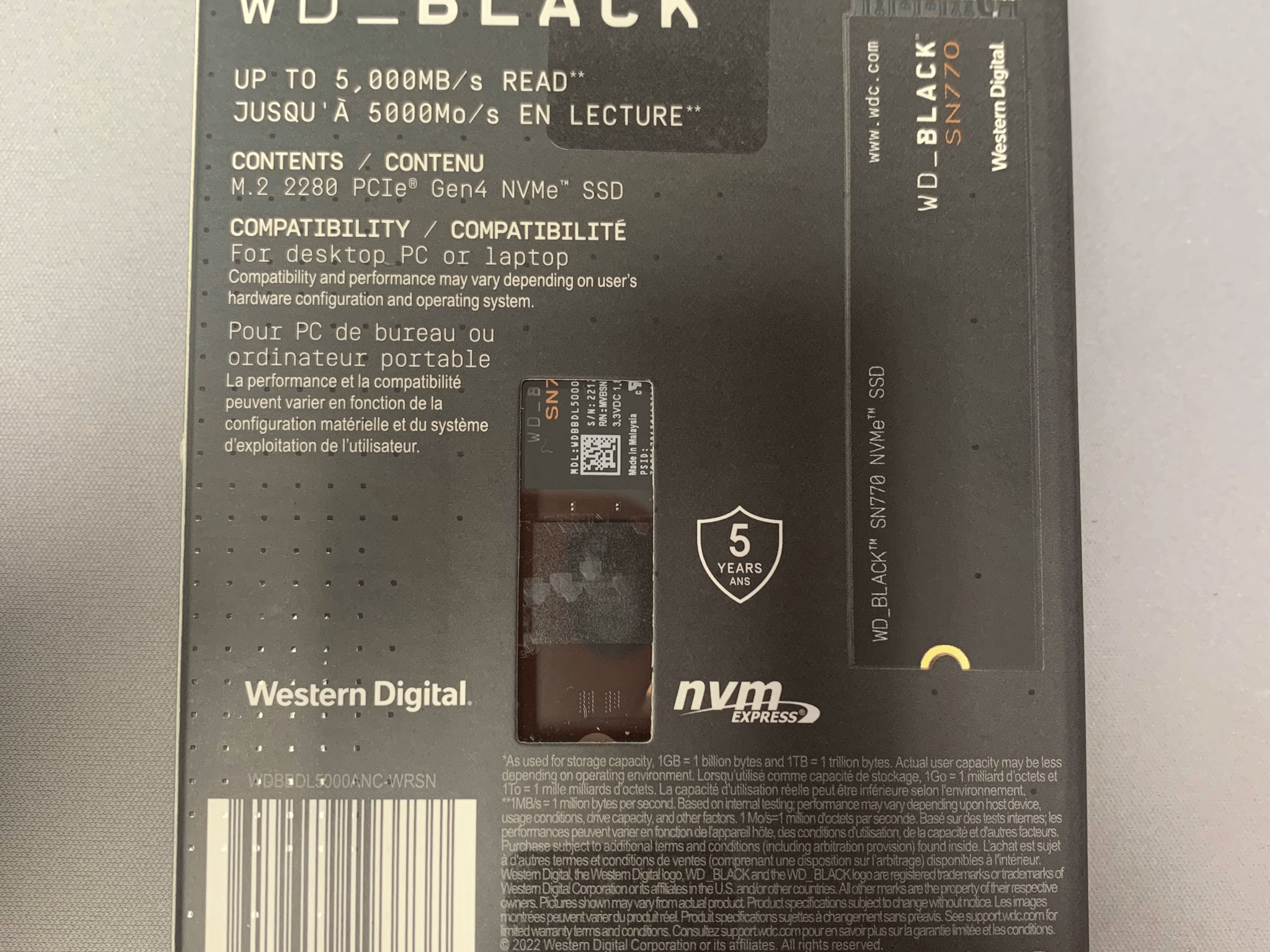 NEW SN770 500GB