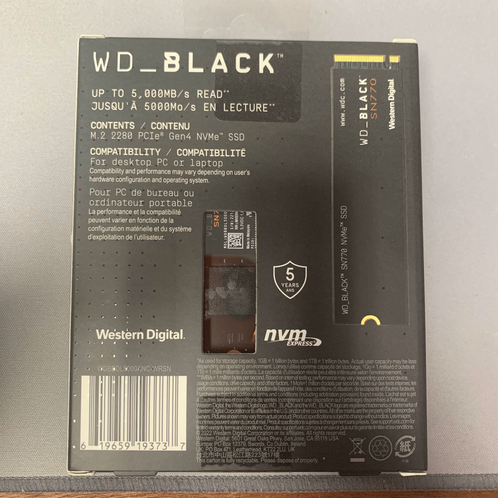 NEW SN770 500GB