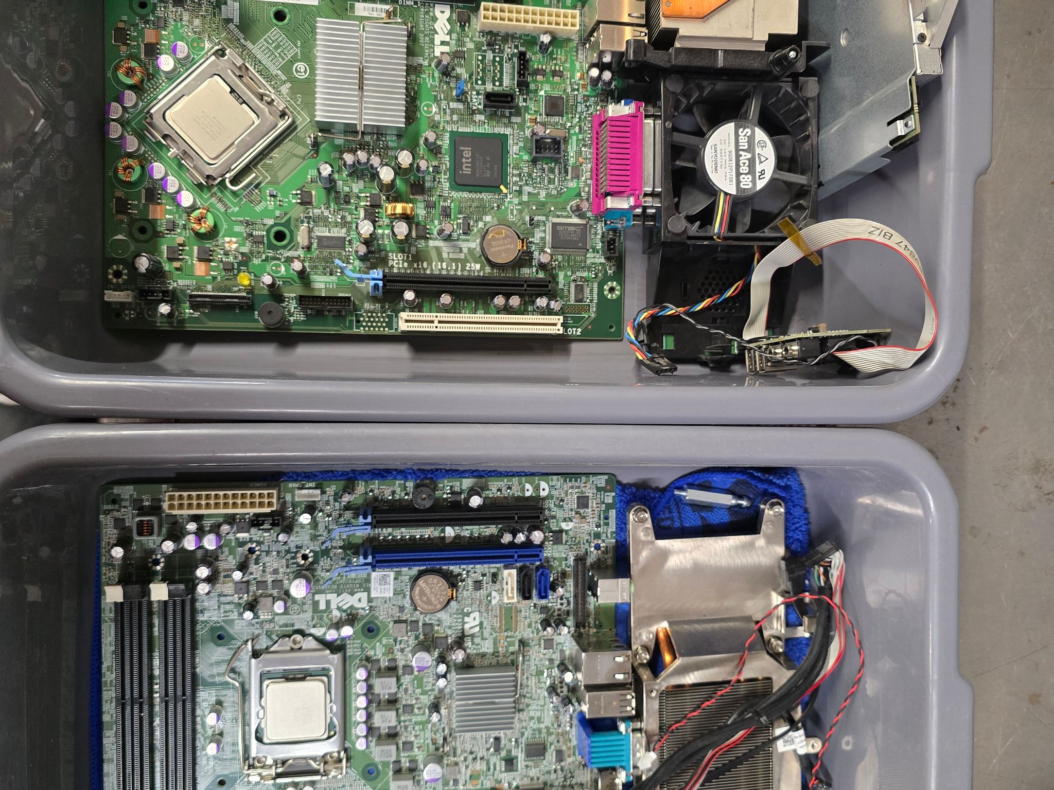 Dell Optiplex bundle 2 CPU 2 Mobo I5-2400 / Core 2 Duo
