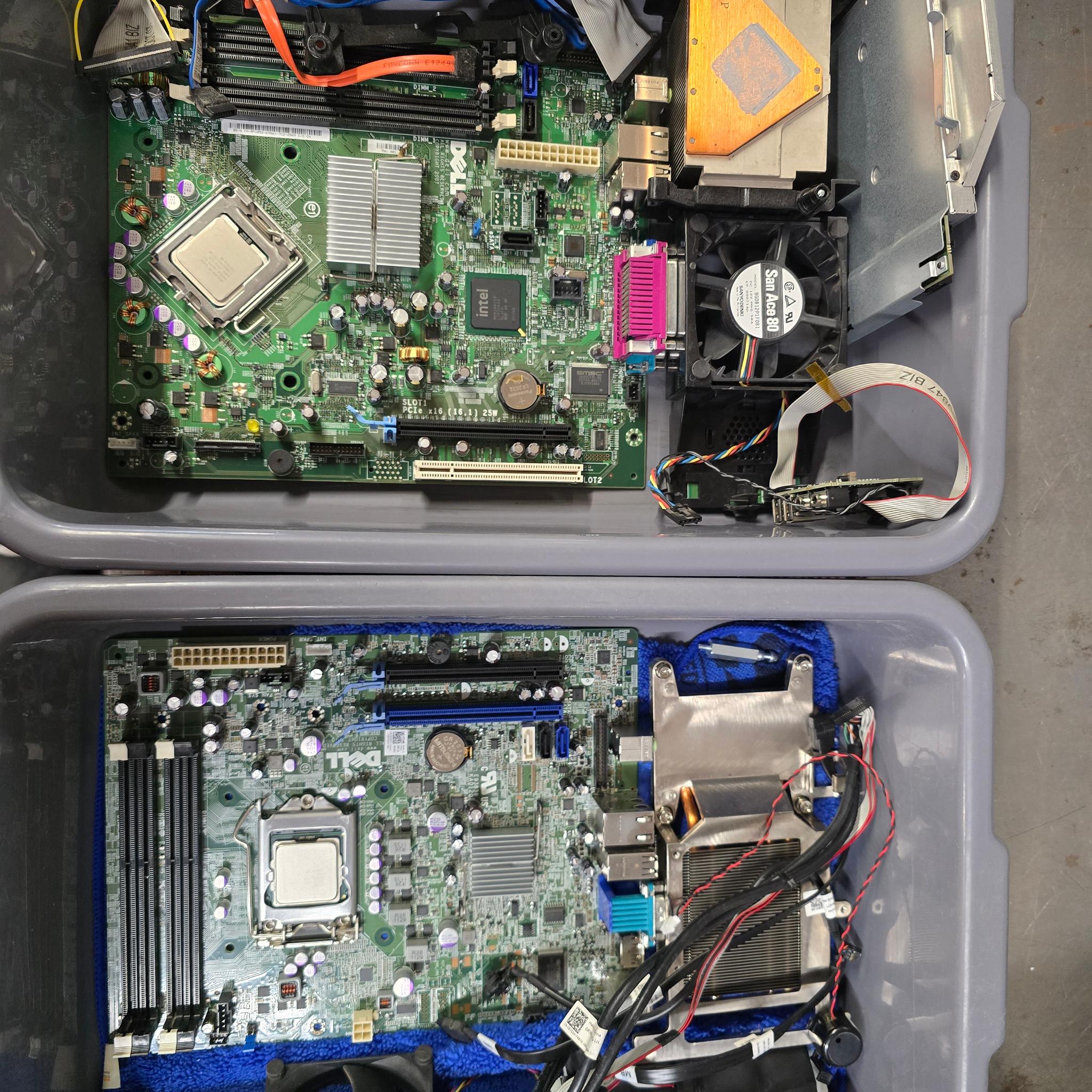 Dell Optiplex bundle 2 CPU 2 Mobo I5-2400 / Core 2 Duo