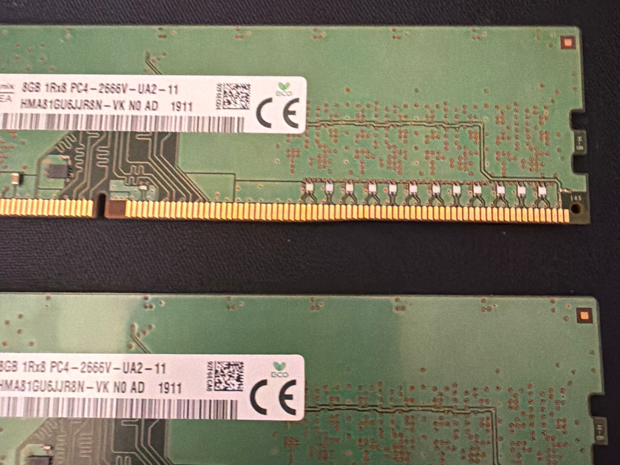 16GB DDR4 RAM 2x8GB SK Hynix 2666 DDR4 DIMM RAM