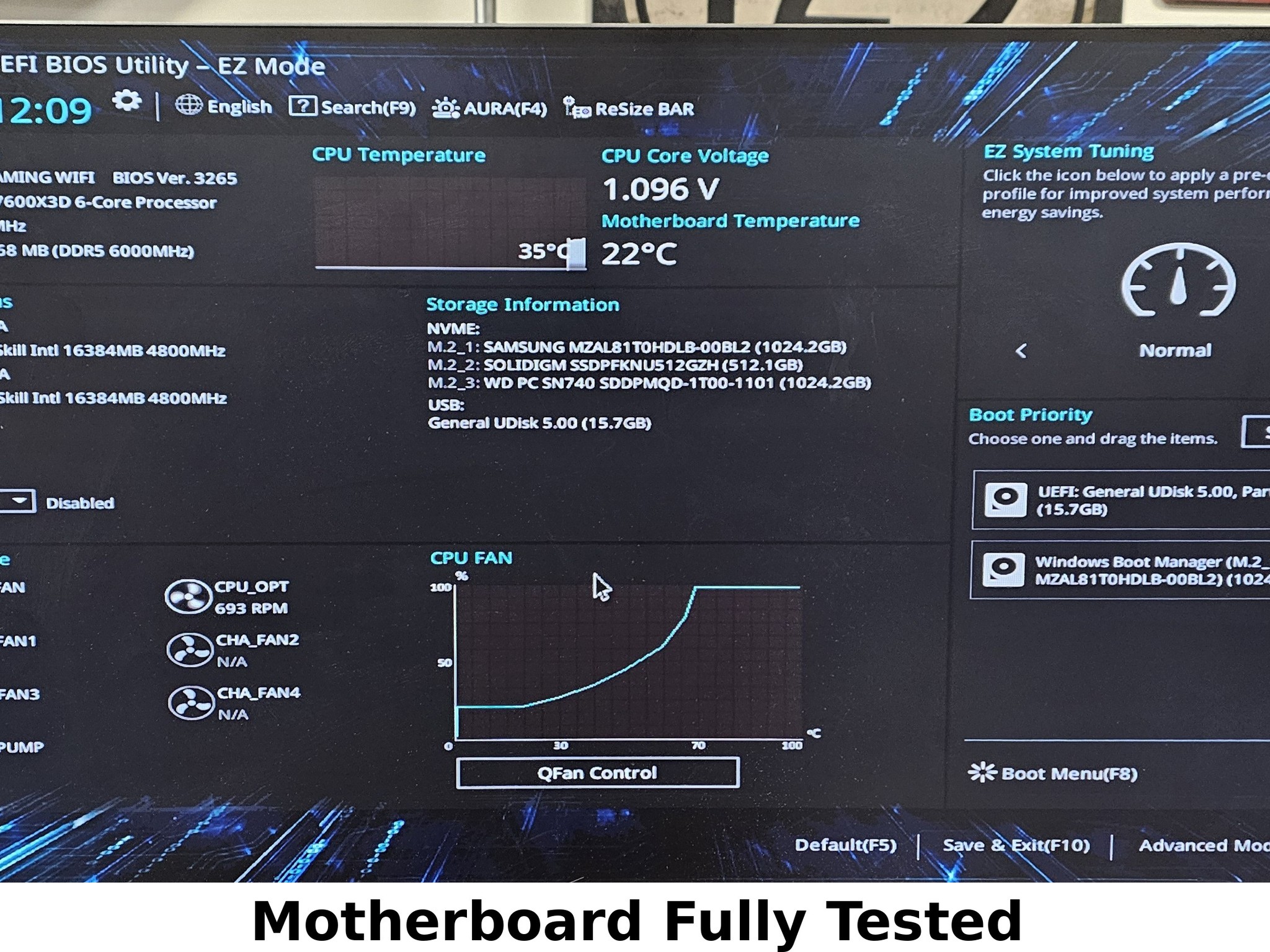 ASUS B650E MAX Gaming WIFI AM5 DDR5 ATX Motherboard