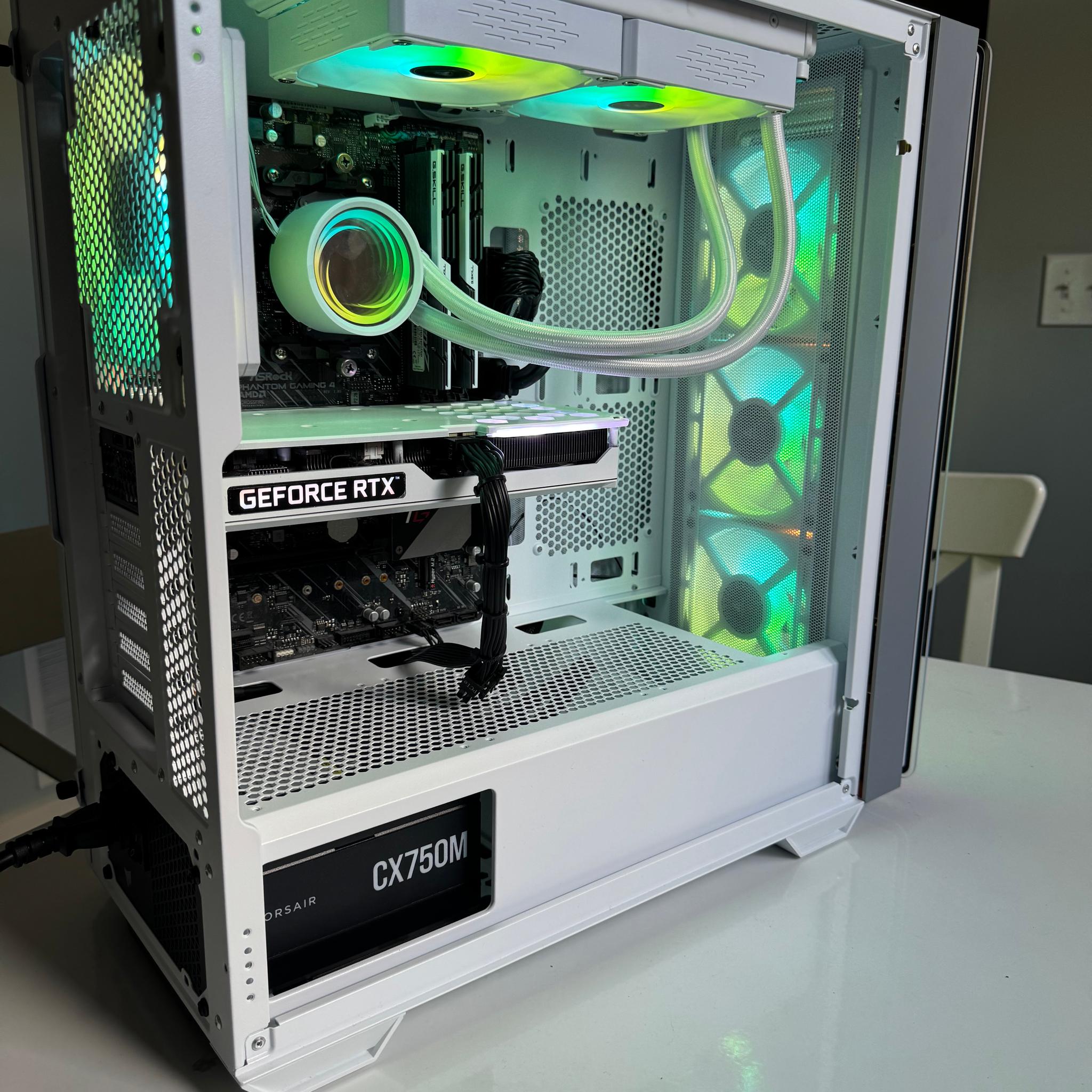 White Phantom | Custom Gaming PC | 3060 TI - R5 3600 - 16GB Ram - 512 SSD